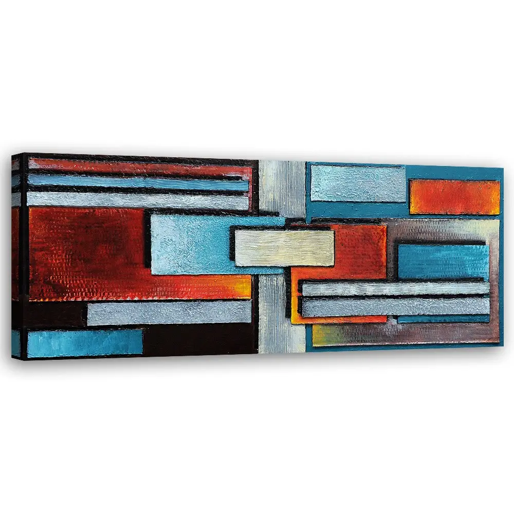 Leinwandbilder Moderne Abstrakt Blau Rot