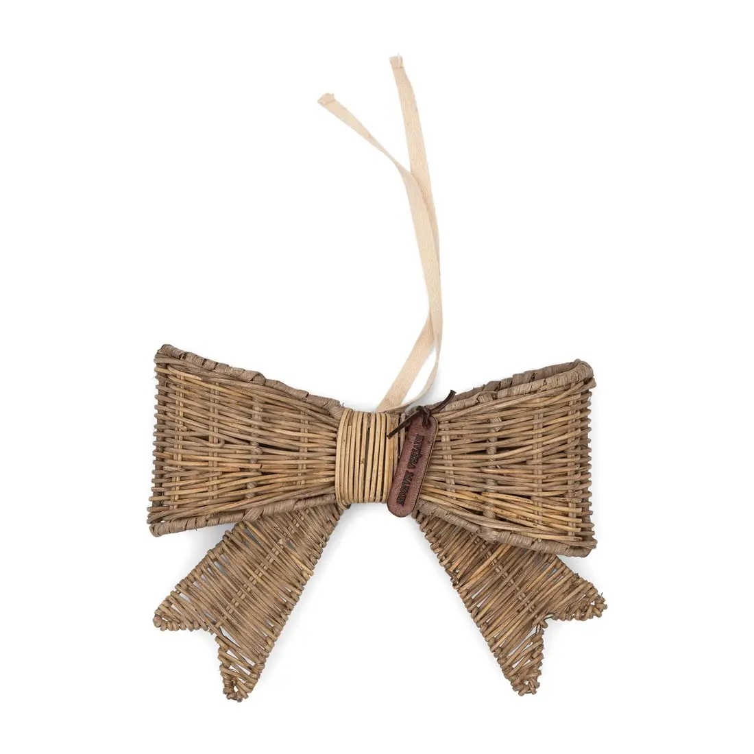 Bow Jacky Tree Topper Rustic Rattan