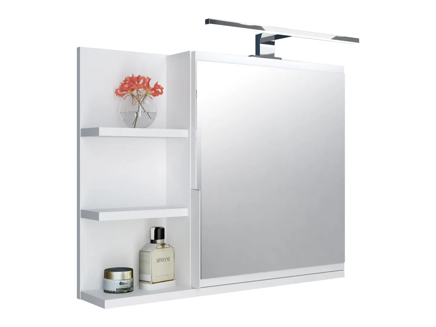 Badezimmerschrank mit Spiegel und LED