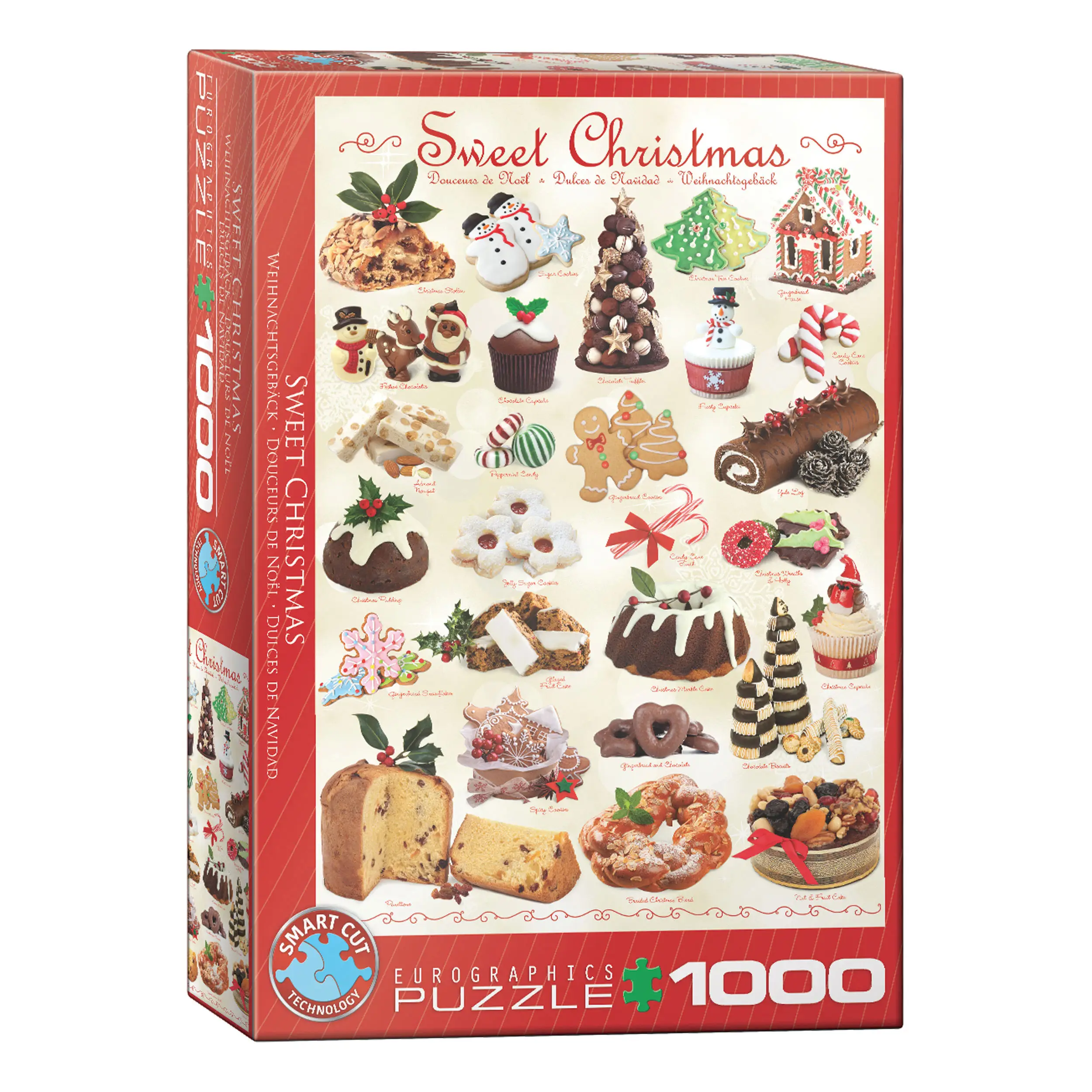 1000 Teile Puzzle Weihnachtseinladung