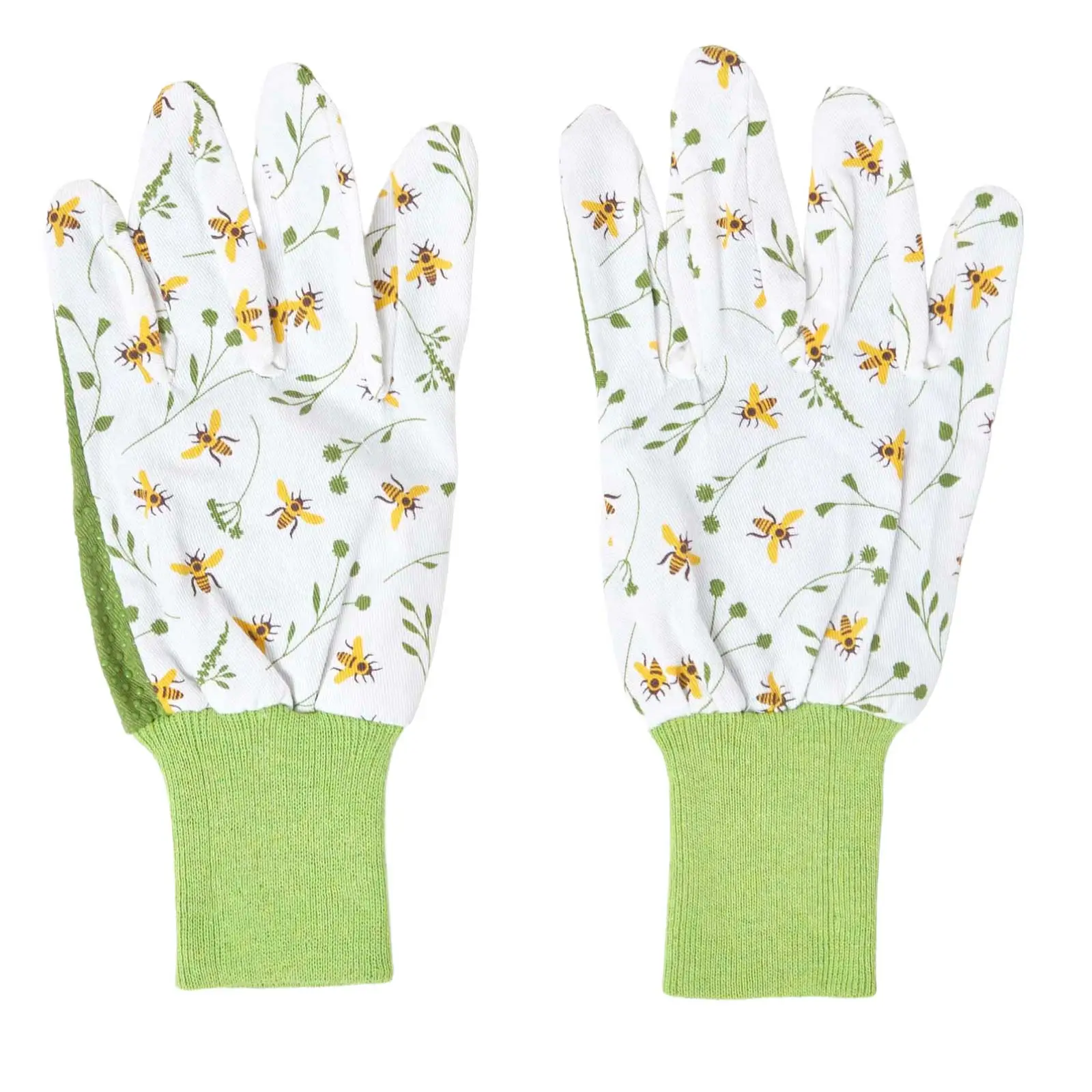 Garten-Handschuhe Gr眉n-wei脽e