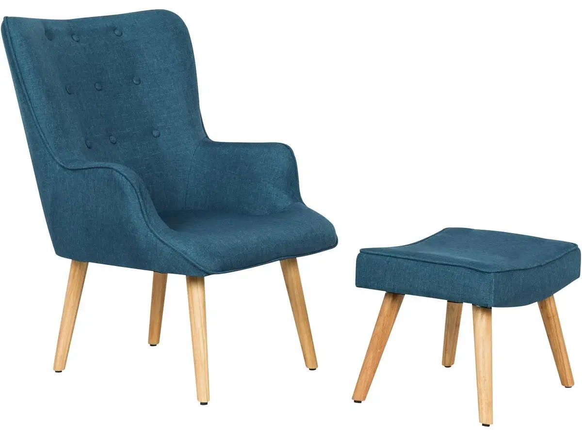 Sessel aus Stoff im skandinavischen Stil
