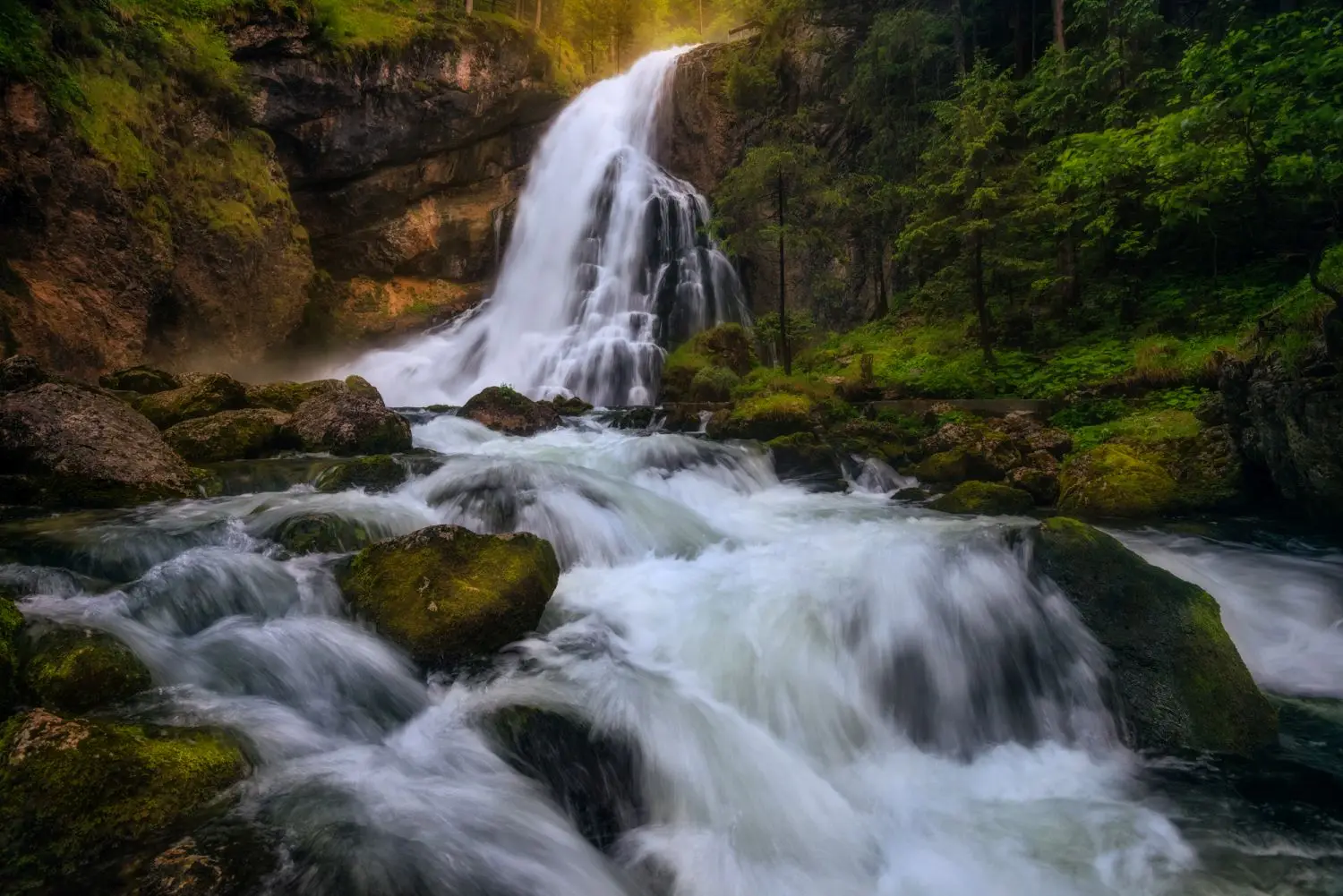 Fototapete Wasserfall