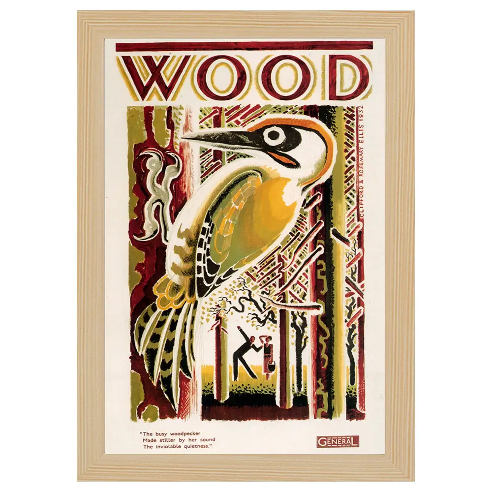 Bilderrahmen Poster 1933 Wood