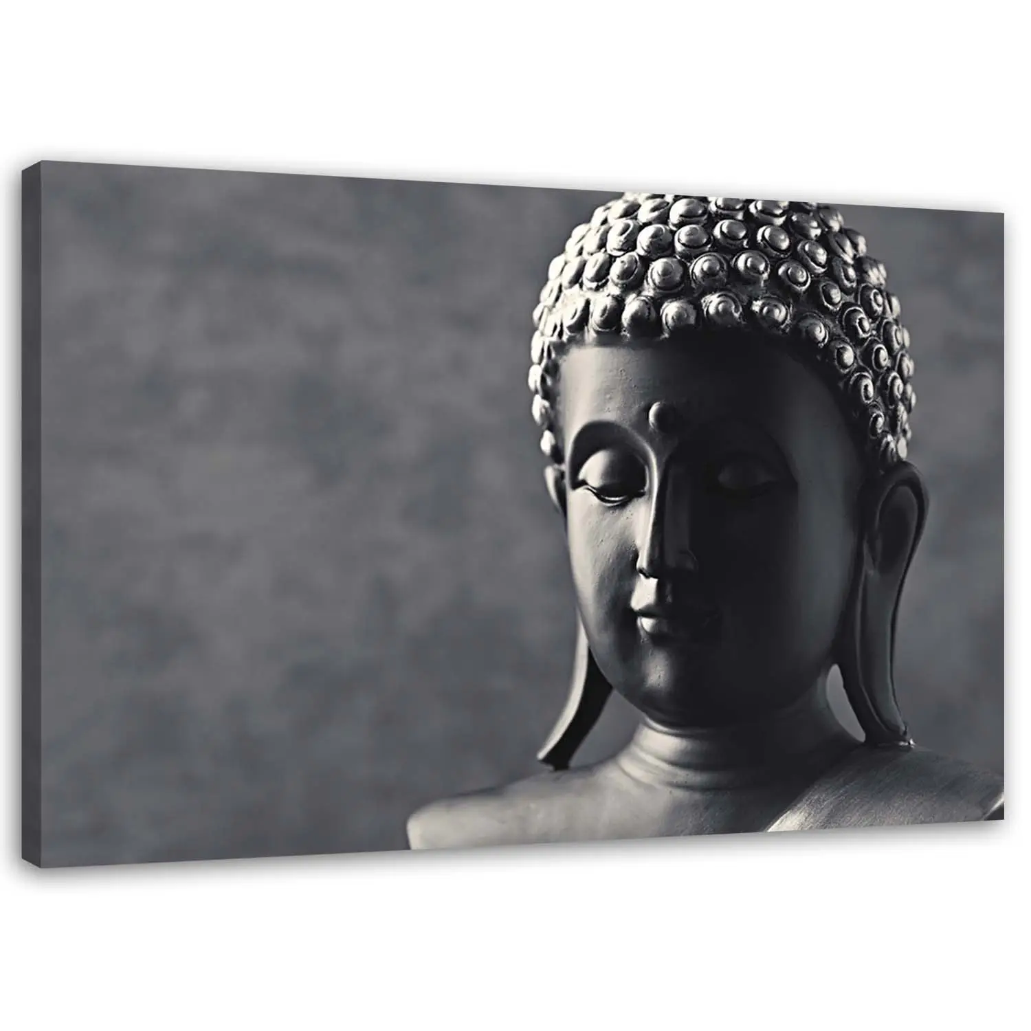 Spa Grau Orient Leinwandbild Zen Buddha