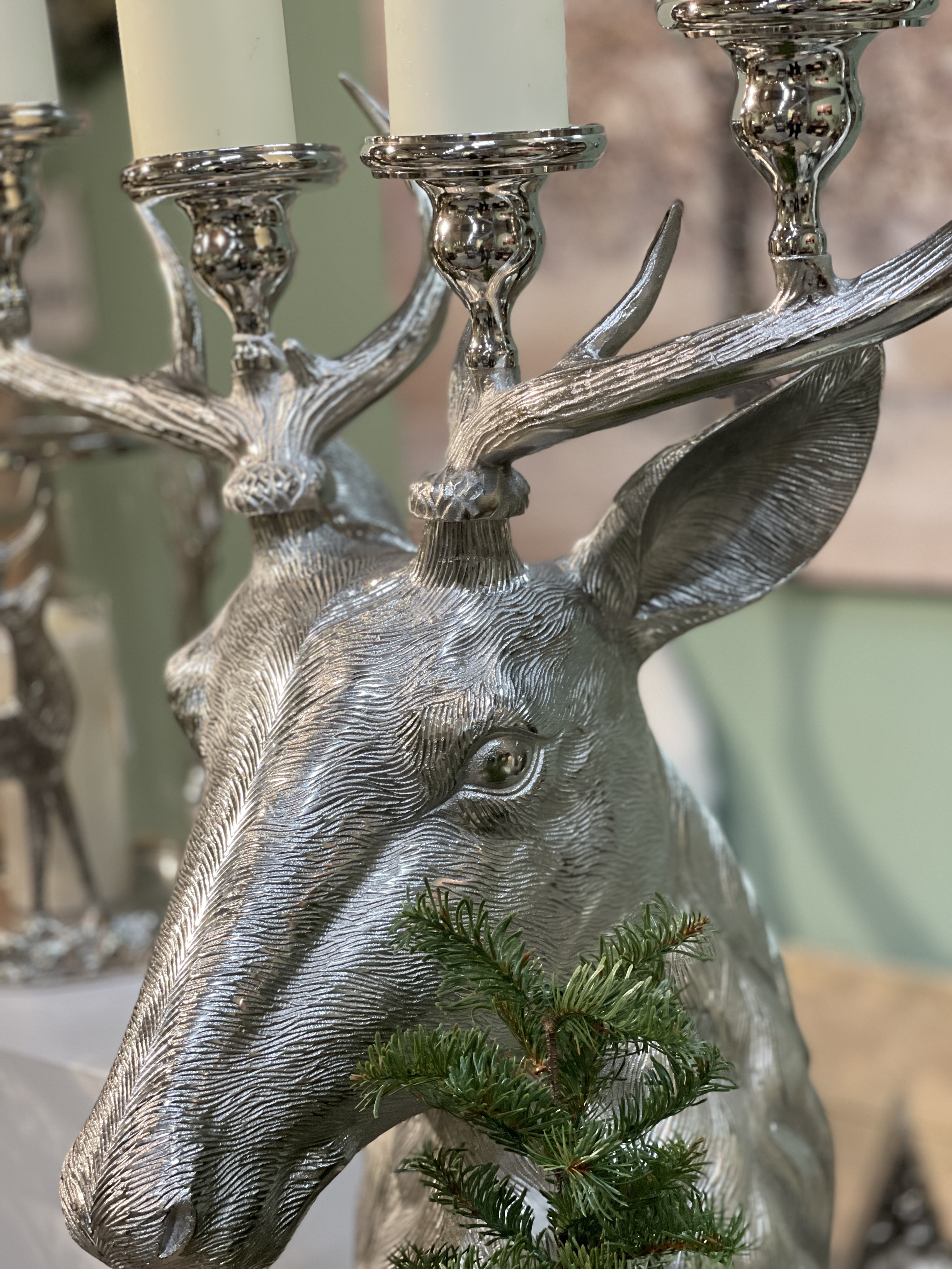 Hirsch der Waldkönig Kerzenständer kaufen