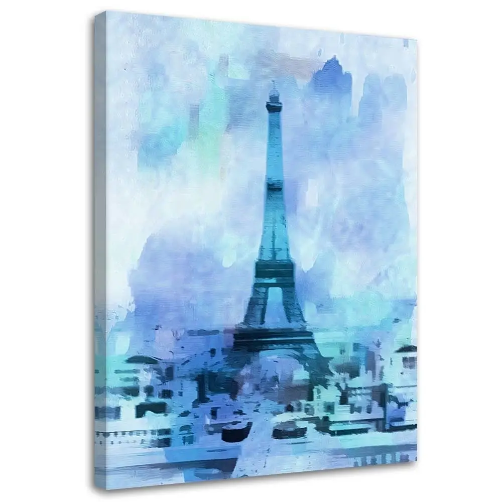 Leinwandbild Eiffelturm wie gemalt