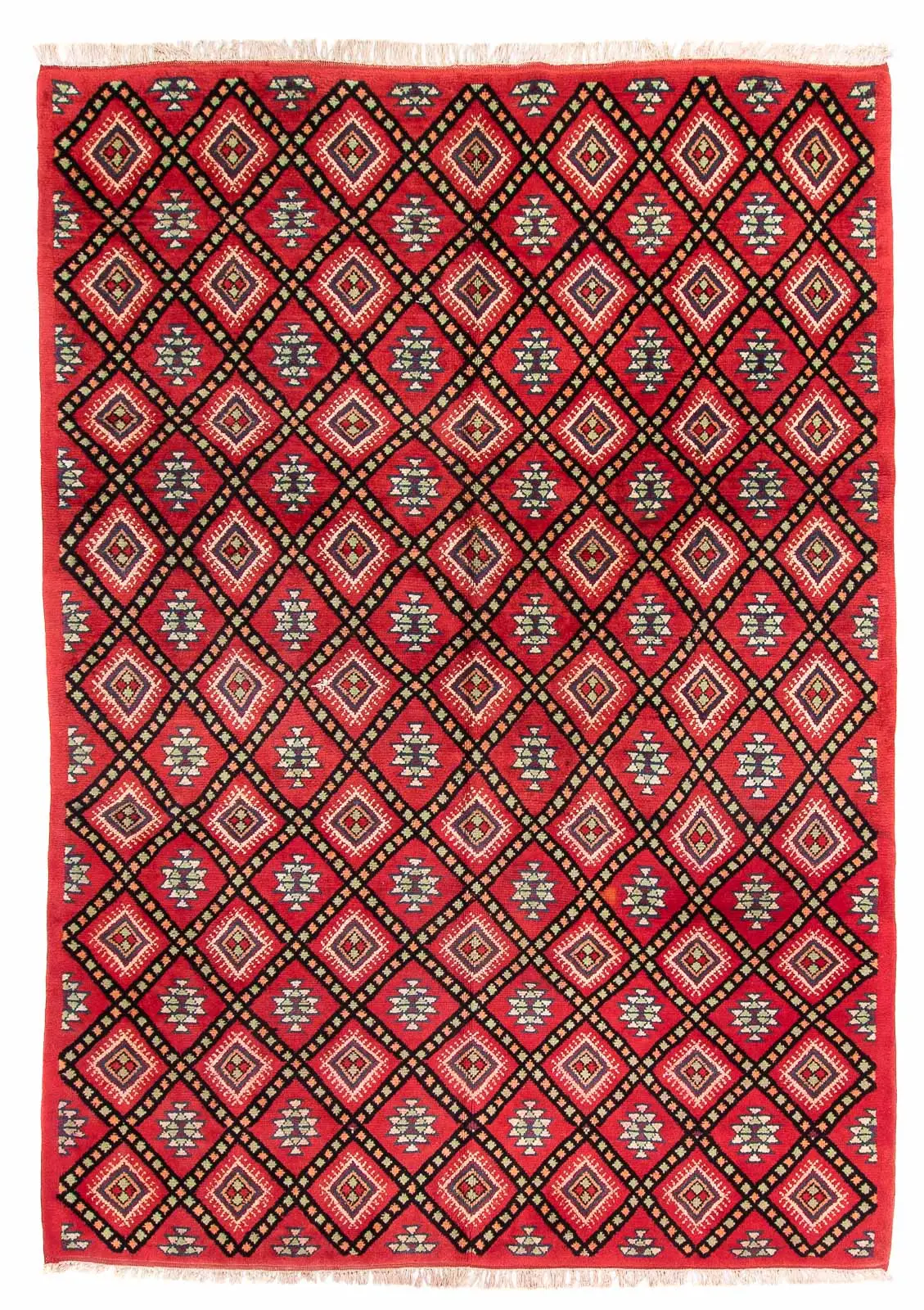 198 - Berber - rot x Teppich cm 281