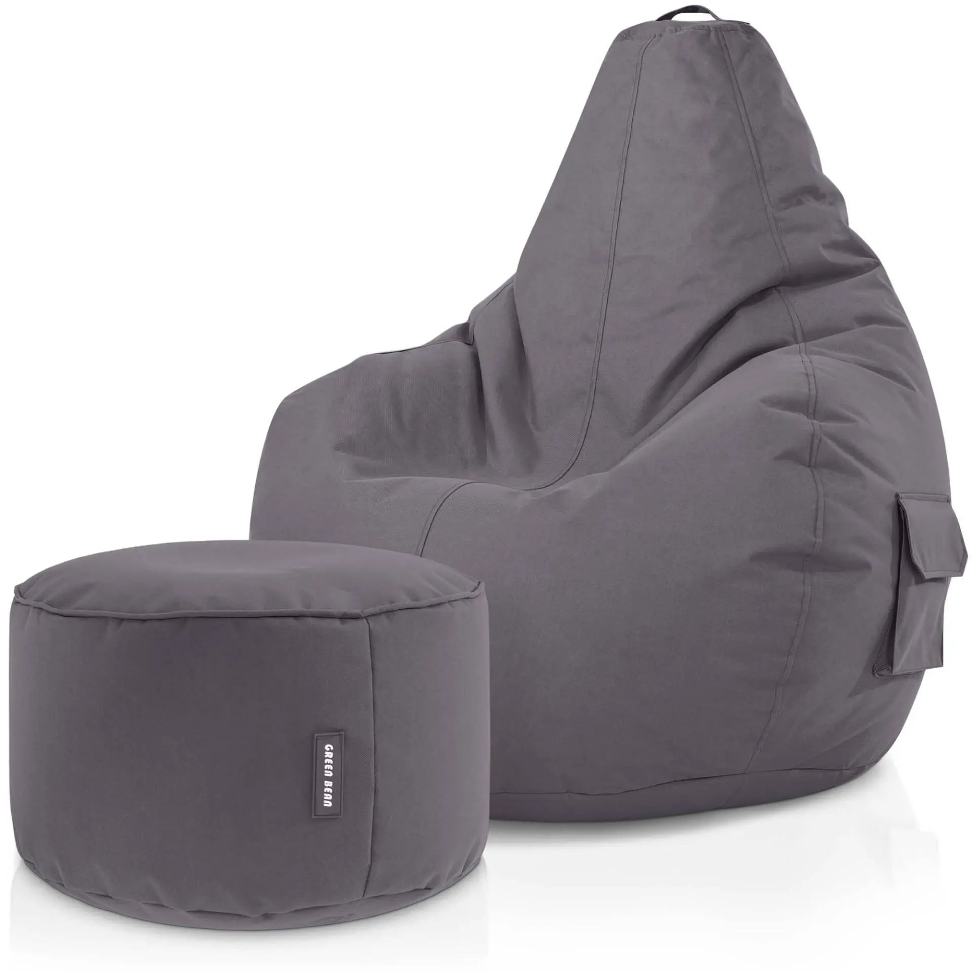 2er Set Sitzsack + Hocker \