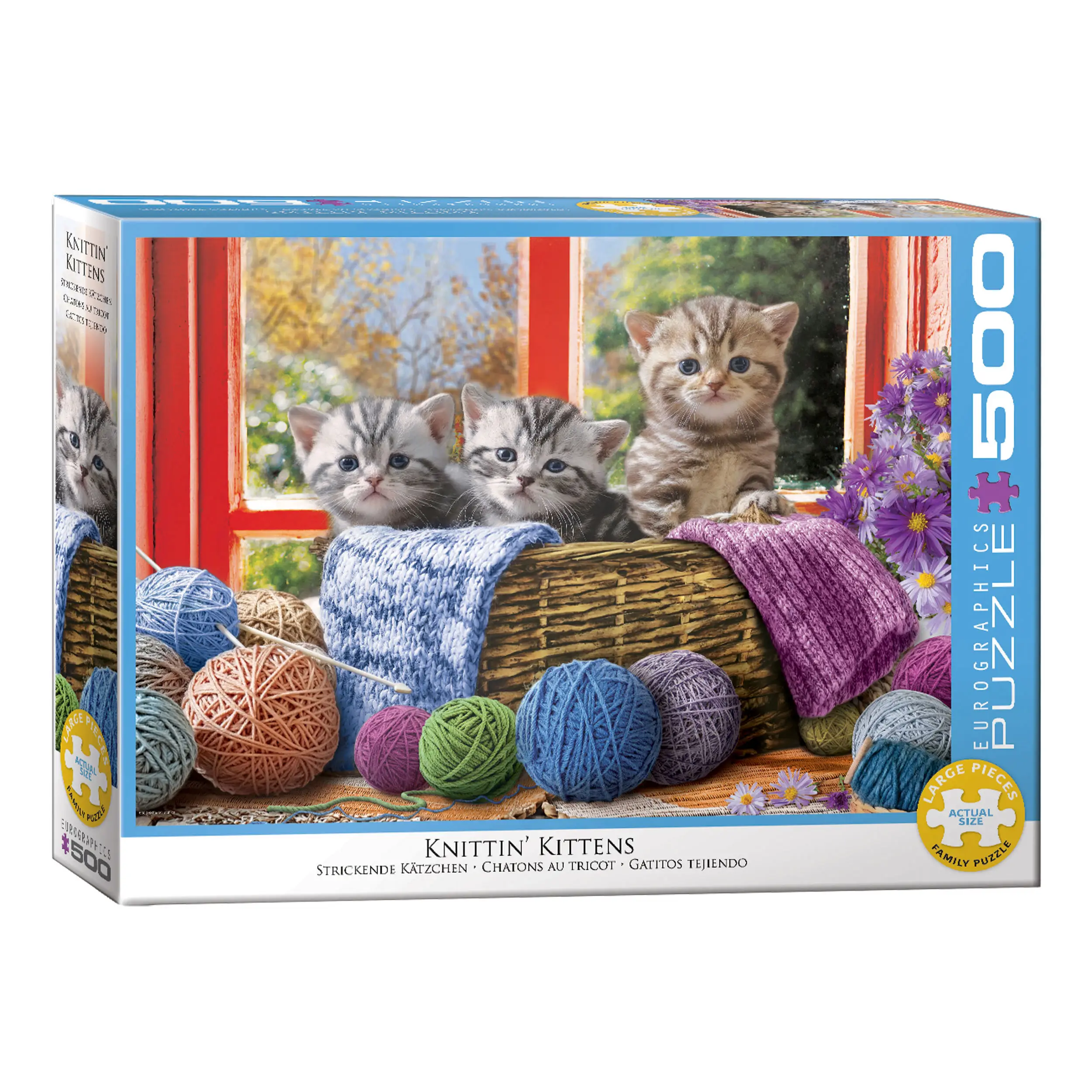 Großeinkauf Puzzle Knittin Kittens XXL