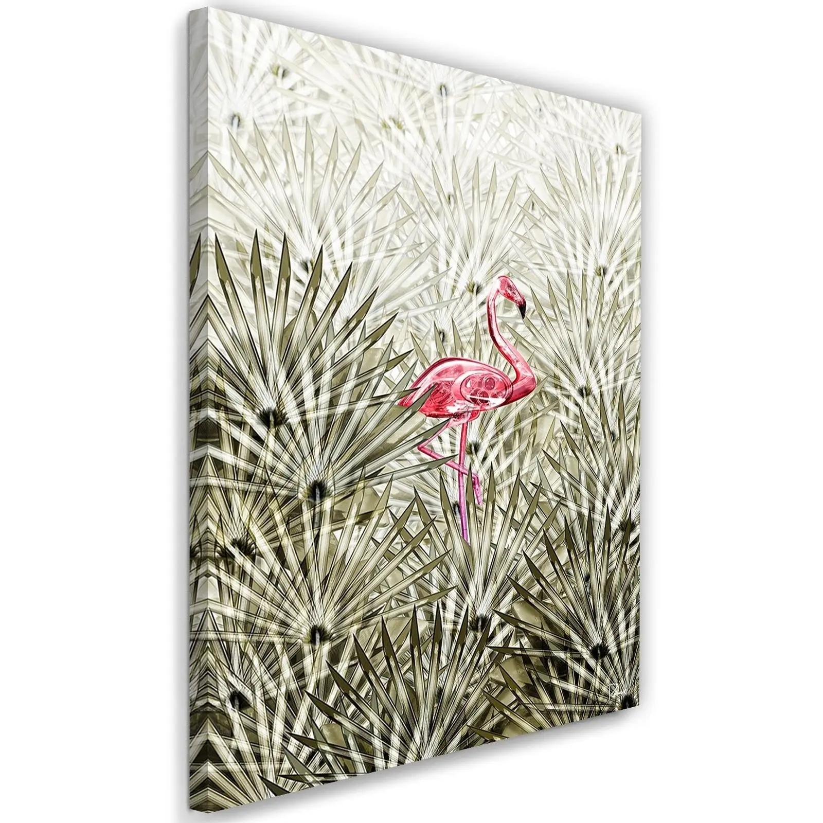 Flamingo Pflanzen und Leinwandbilder
