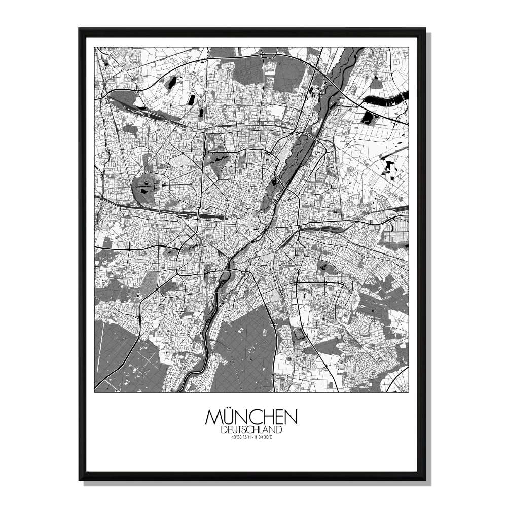 Poster München Karte kaufen home24