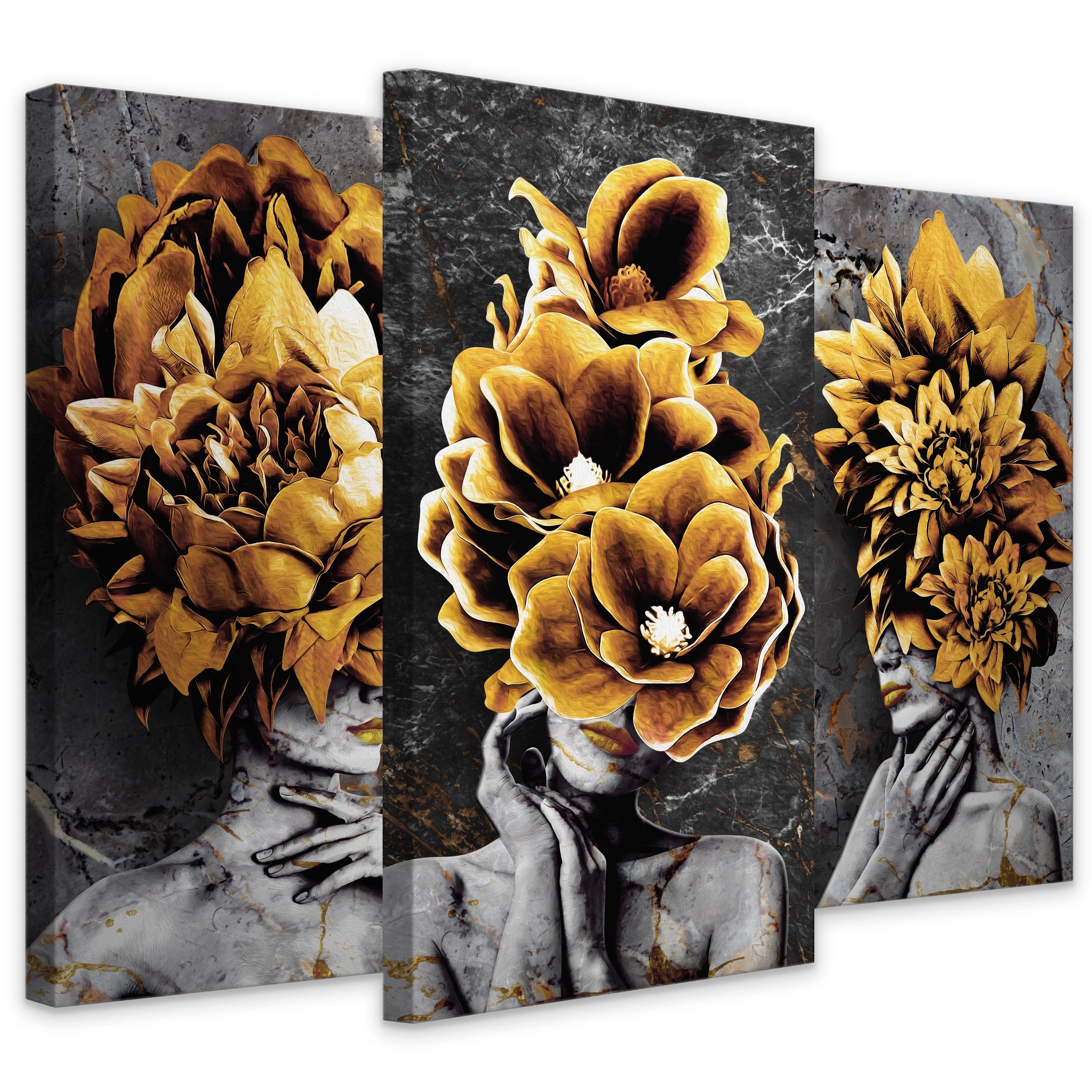 Wallarena Leinwandbild SET Wald im Nebel Natur Grün Wand Deko 170x100 cm Groß XXL Wandbilder, Natur - Wald (Set 5 teilig, 5 St), Leinwand Bilder Wohnzimmer Schlafzimmer Küche Wandbild Leinwandbilder Wallarena Leinwandbild SET Wald im Nebel Natur Grün Wand Deko 170x100 cm Groß XXL Wandbilder, Natur - Wald (Set 5 teilig, 5 St), Leinwand Bilder Wohnzimmer Schlafzimmer Küche Wandbild Leinwandbilder