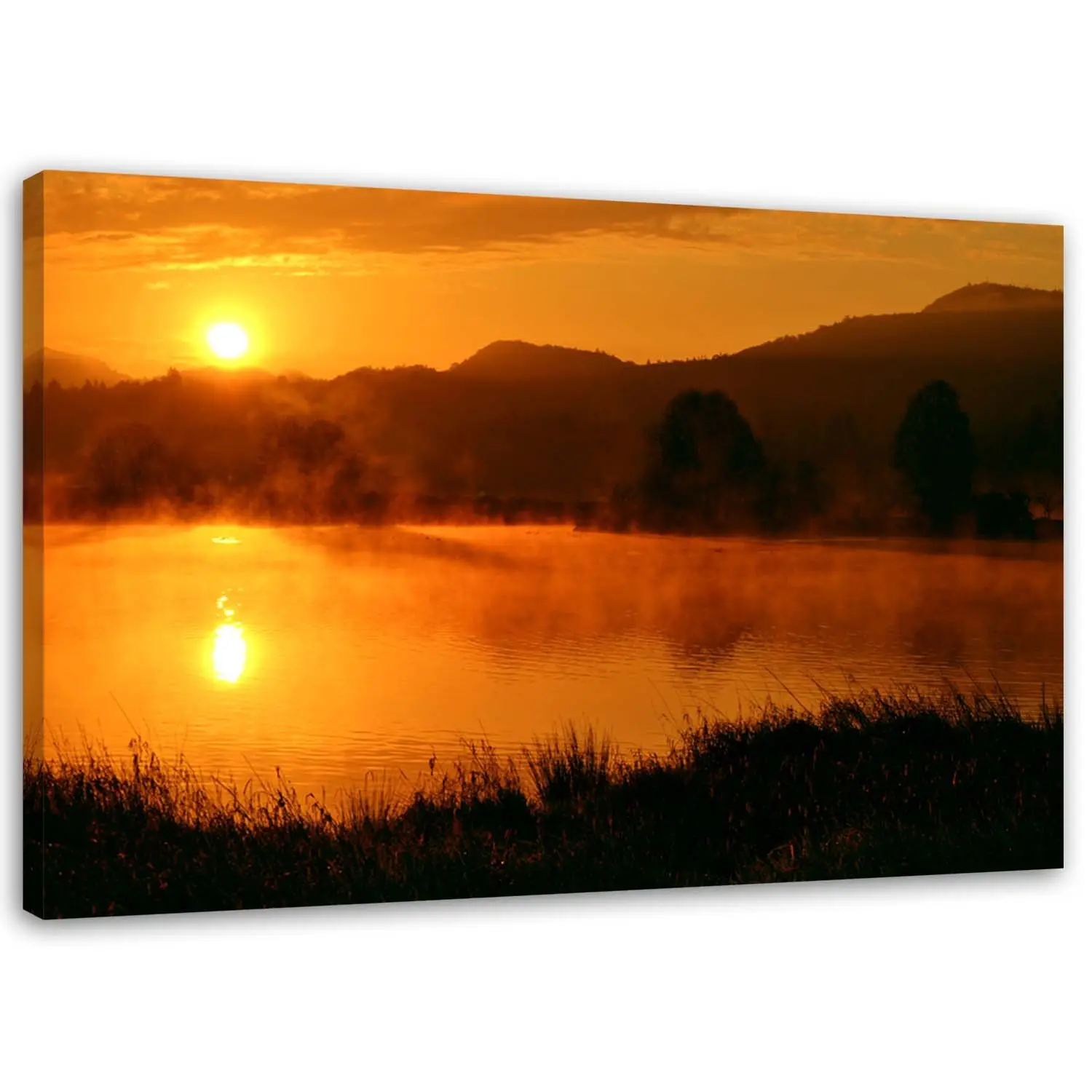 Wandbild Sonnenuntergang Landschaft