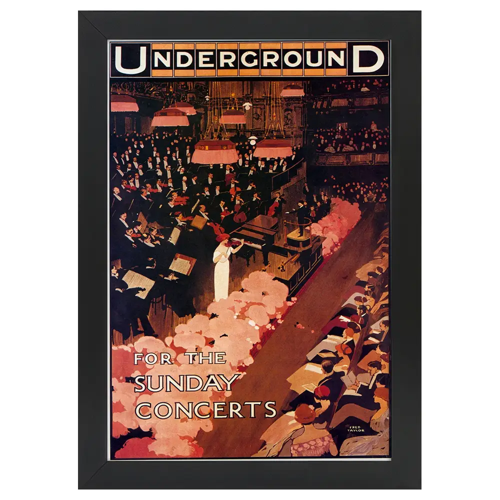 1912 Concerts Poster Bilderrahmen
