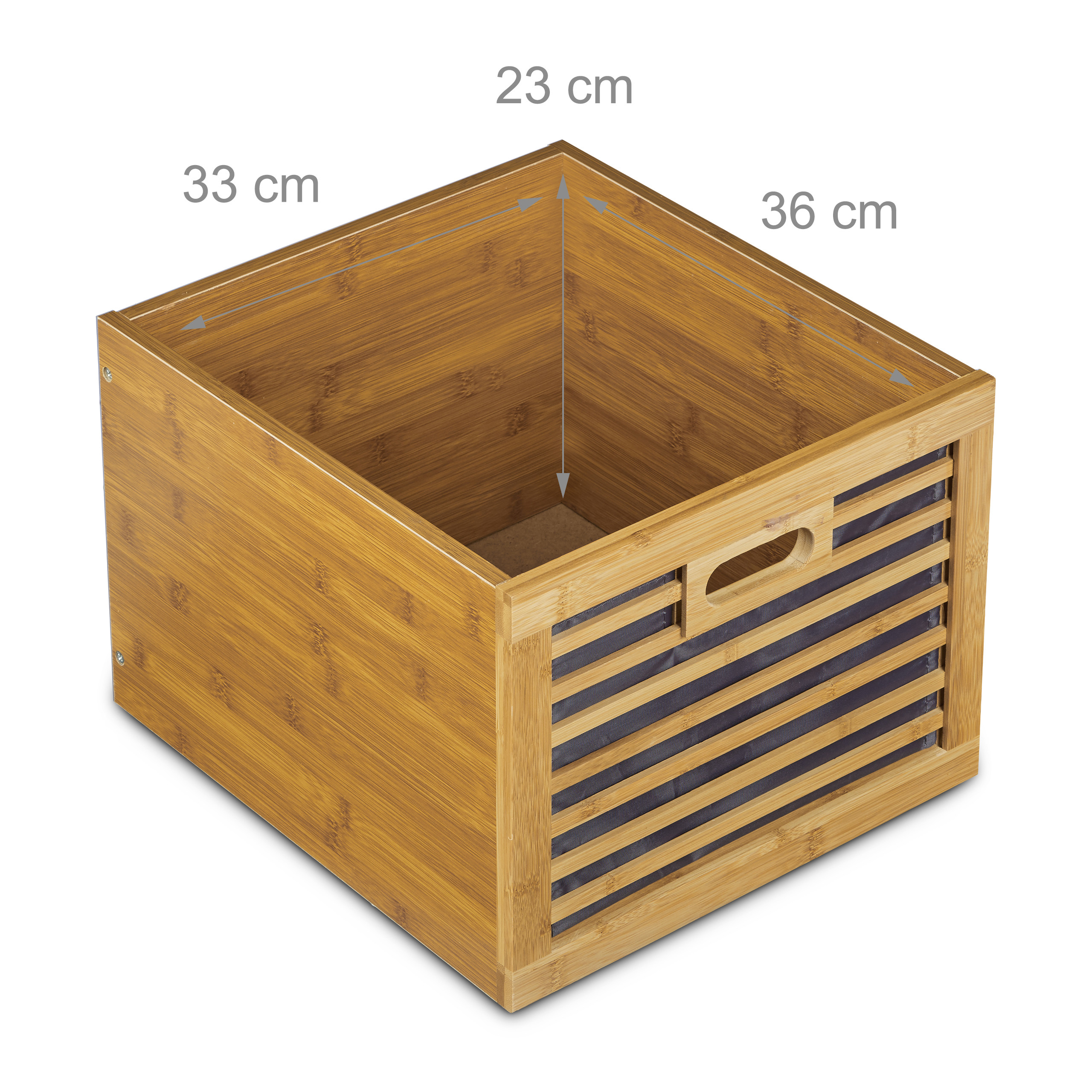 Navaris Bamboo bathroom cabinet on wheels - Rack with three drawers - Storage unit bathroom - Trolley made of bamboo and iron