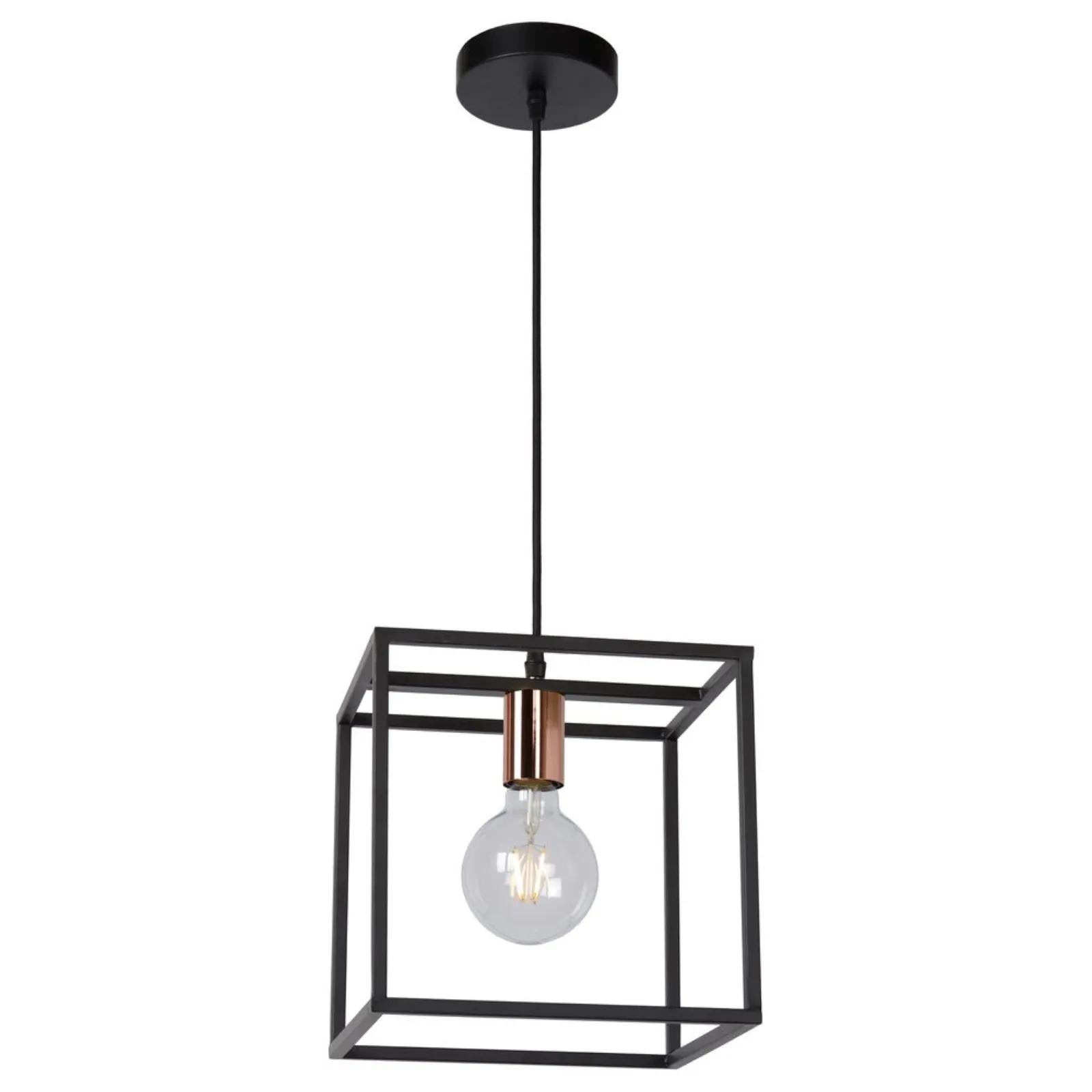 LUCIDE ARTHUR Pendelleuchte – Moderne Pendellampe Mit E27-Fassung, Schwarz, Höhenverstellbar