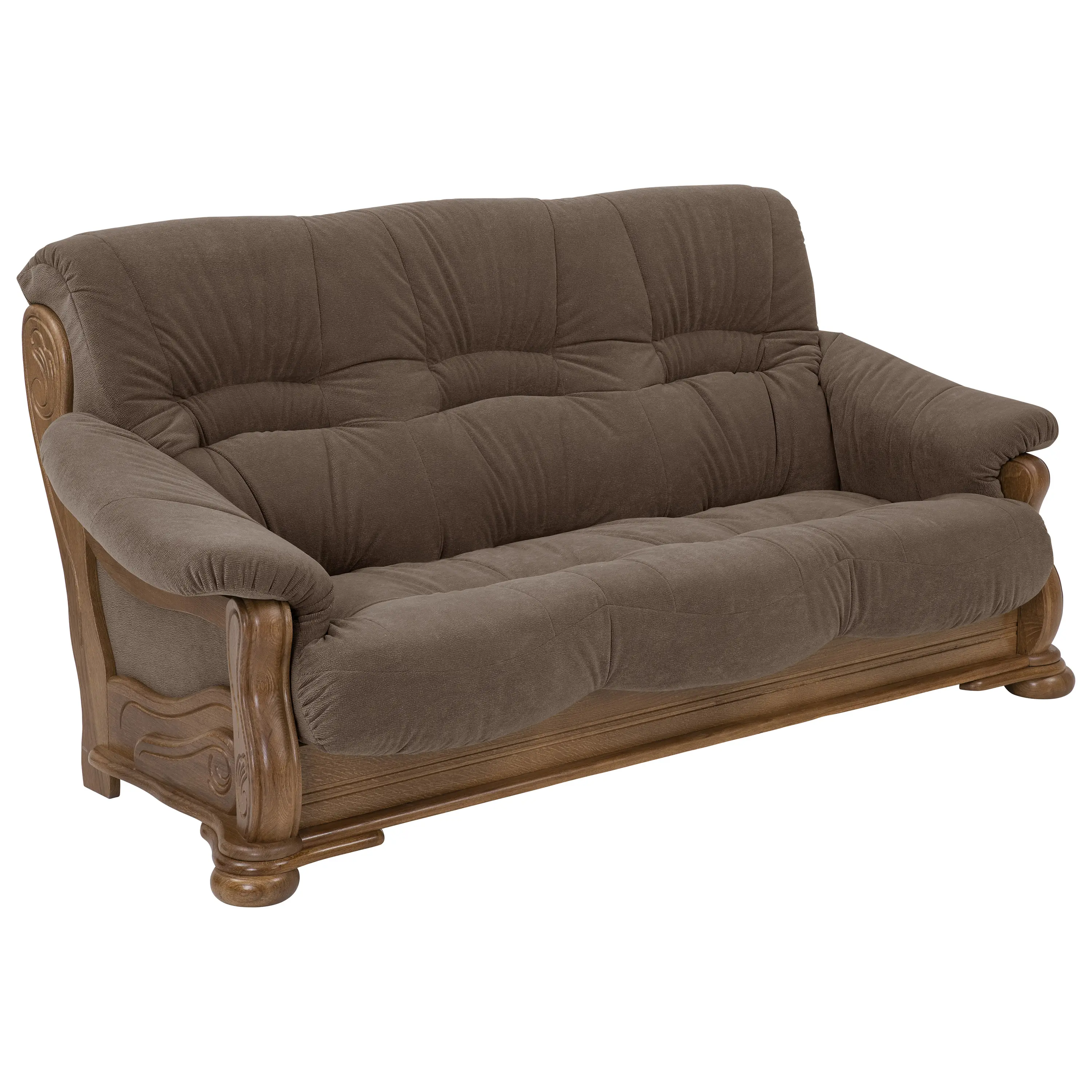 Tennessee Sofa 3-Sitzer, braun | Einzelsofas