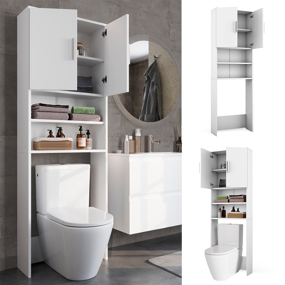 Toiletkast Allibert Santiago 60cm Wit