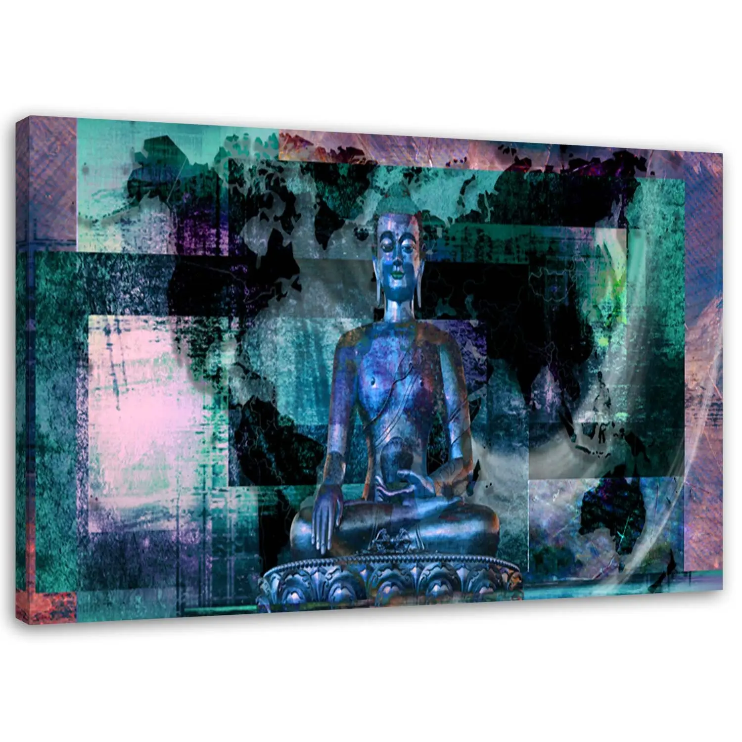 Wandbild Buddha Abstrakt Zen Spa