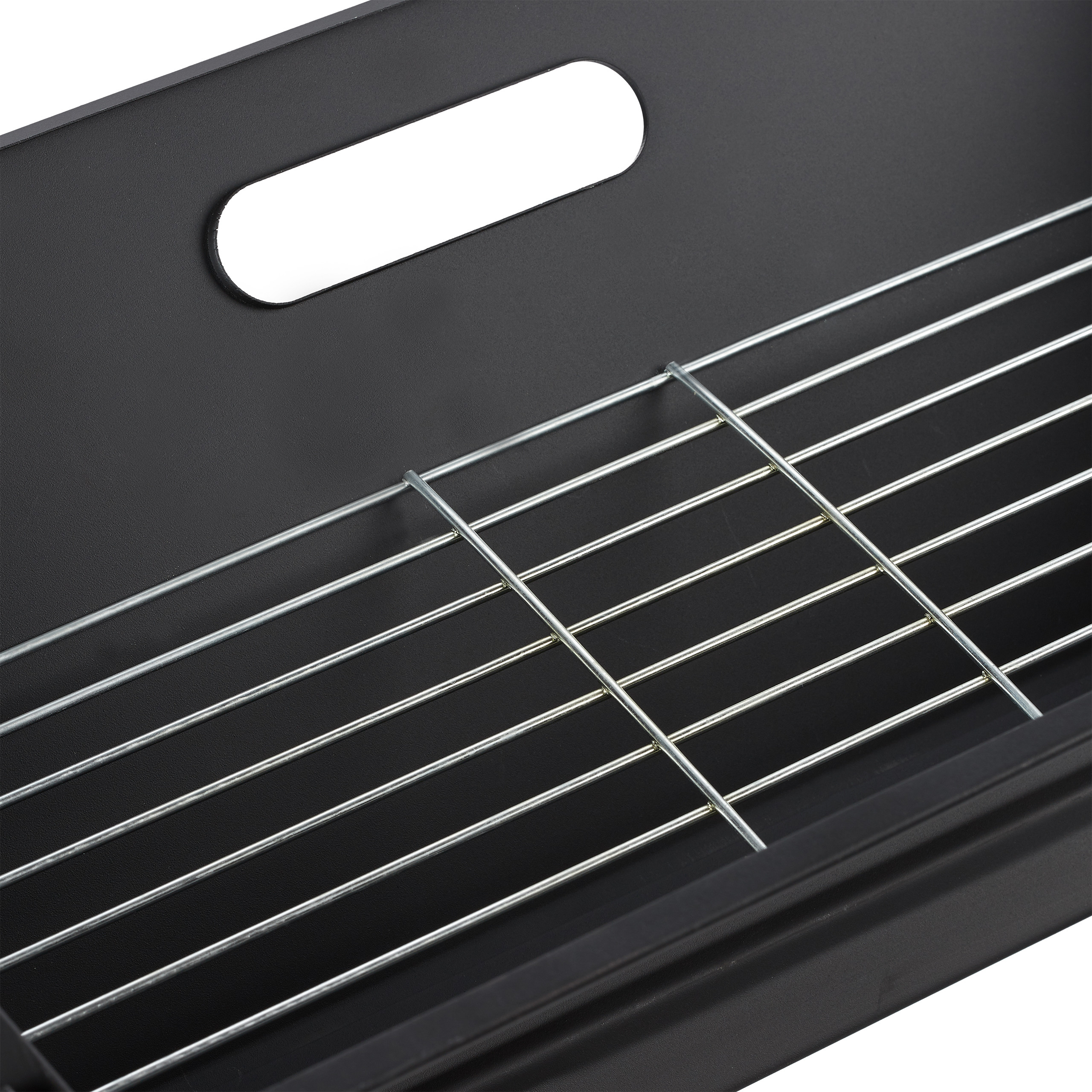 Plaque Grill Induction Grill Antiadhésif Home Delizia - 20x20 Cm, Manche Pliable - Pour Cuisson Saine Et Pratique