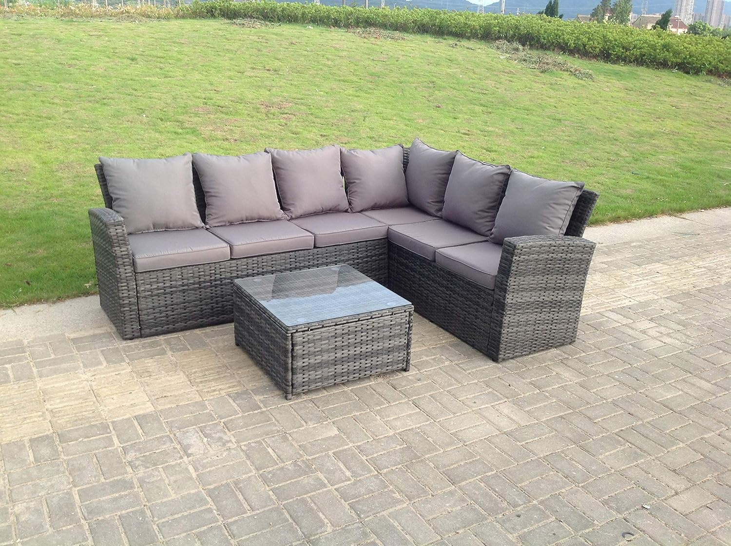 Gartenmöbel Set Grau (3erSet) kaufen home24