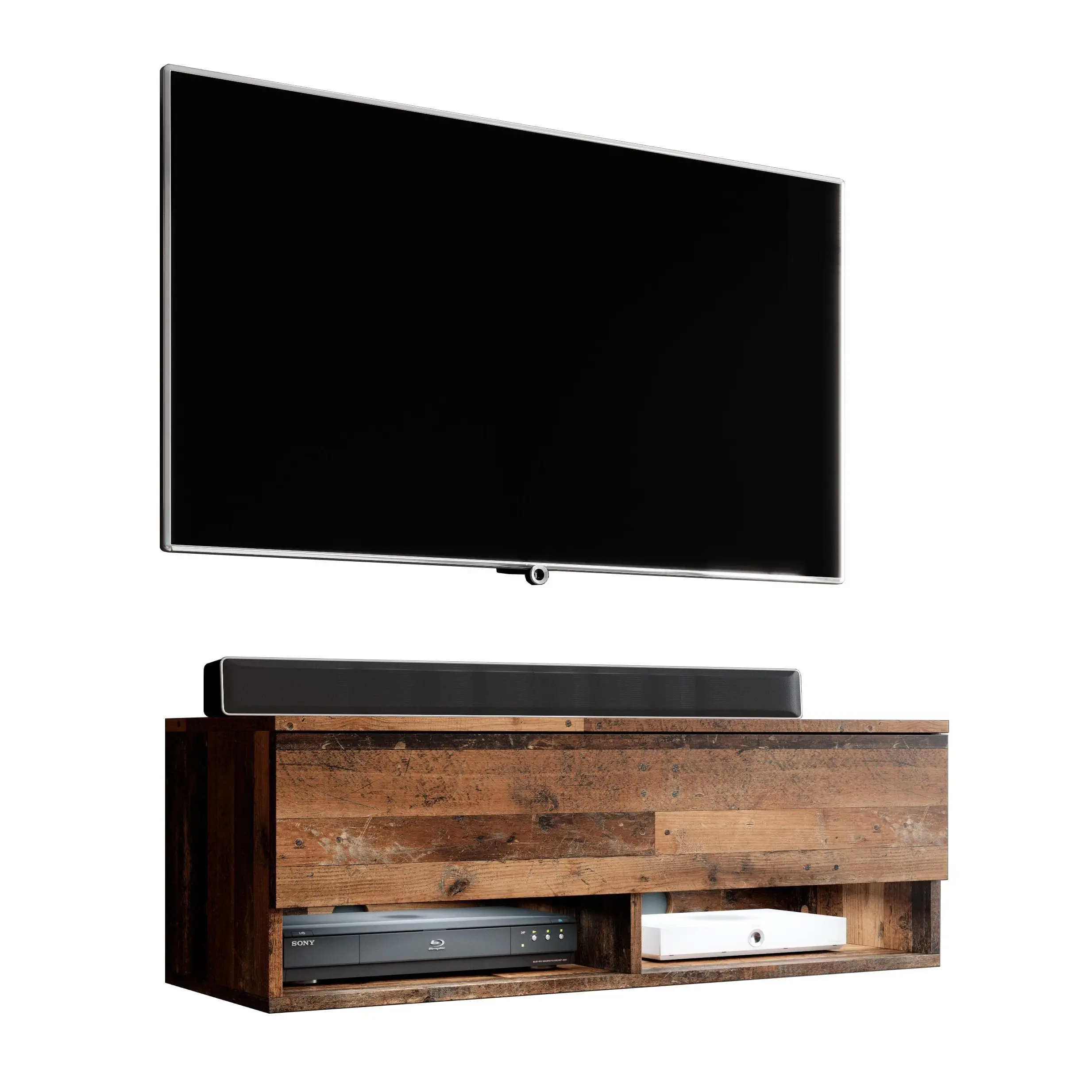 LED WOOD TV-Schrank 100 mit cm OLD Alyx