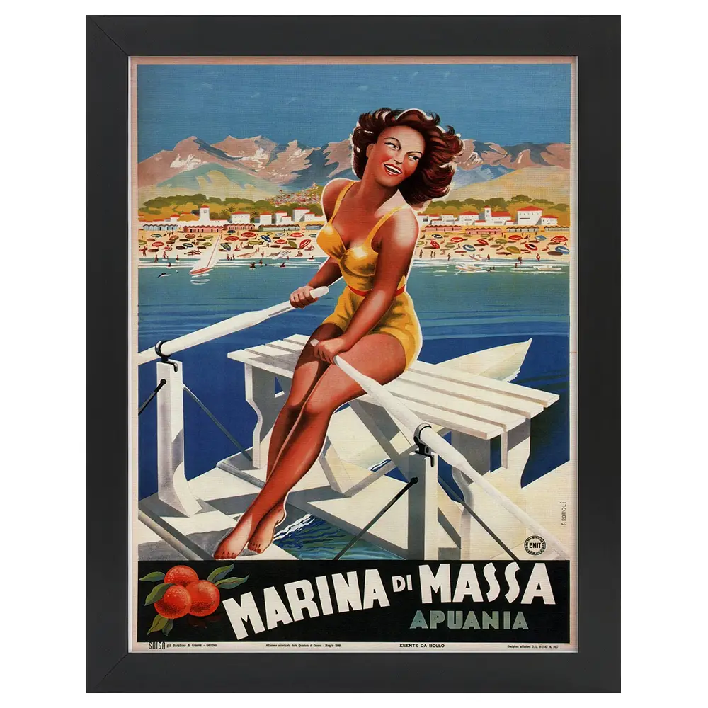Bilderrahmen Poster Marina di Massa