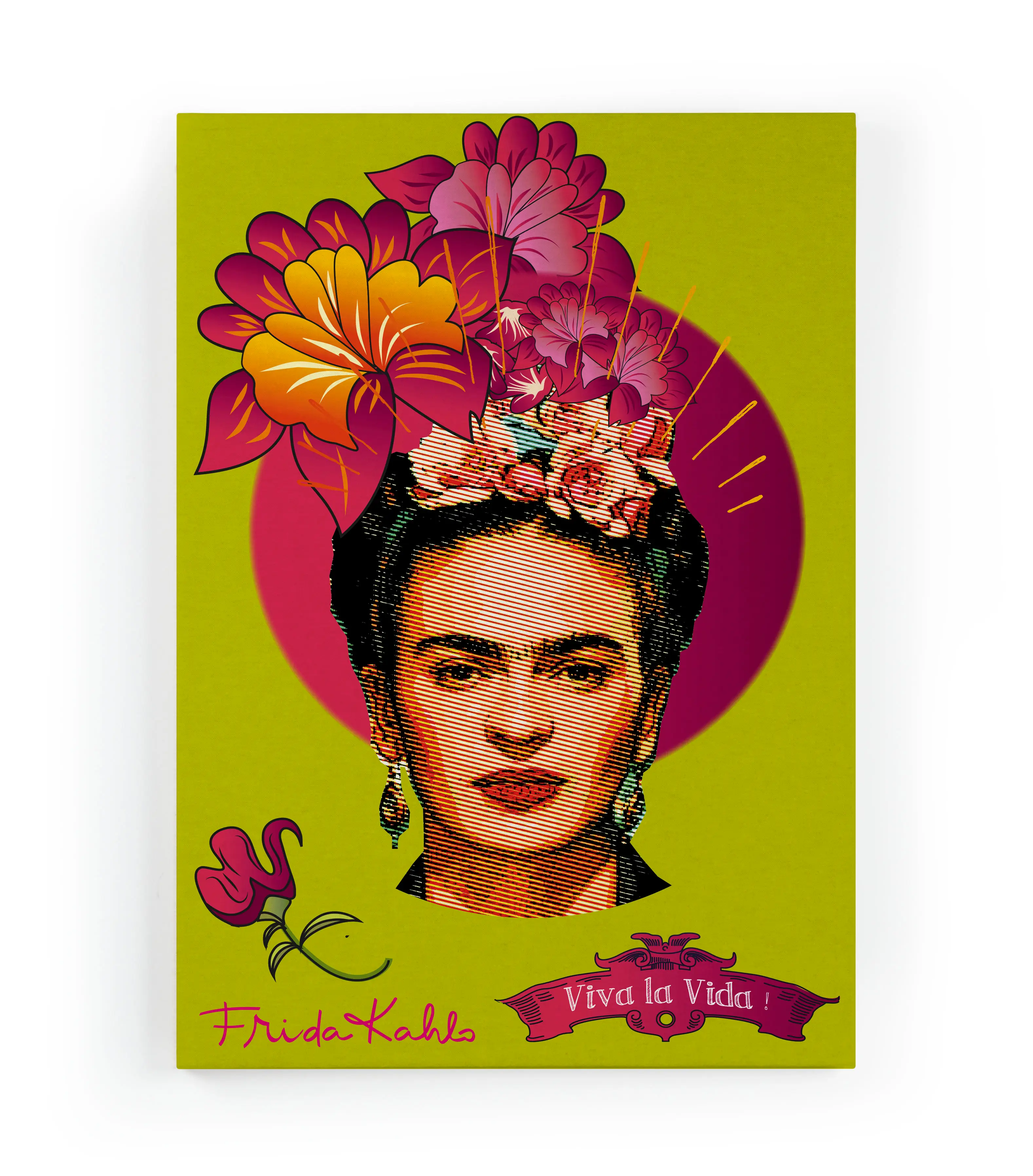 Gr眉n Leinwand 60x40 Frida