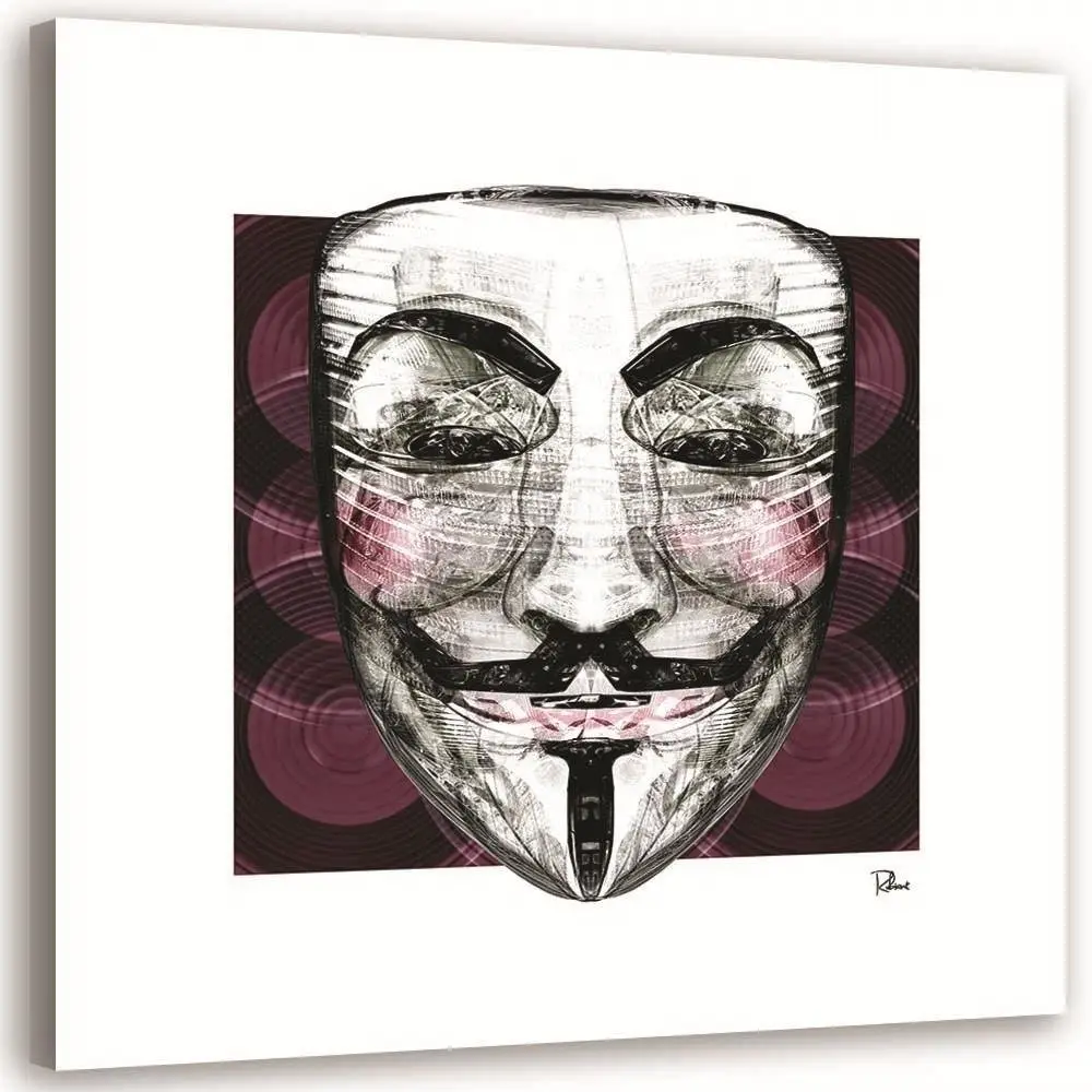 Bild auf leinwand Anonymous Maske