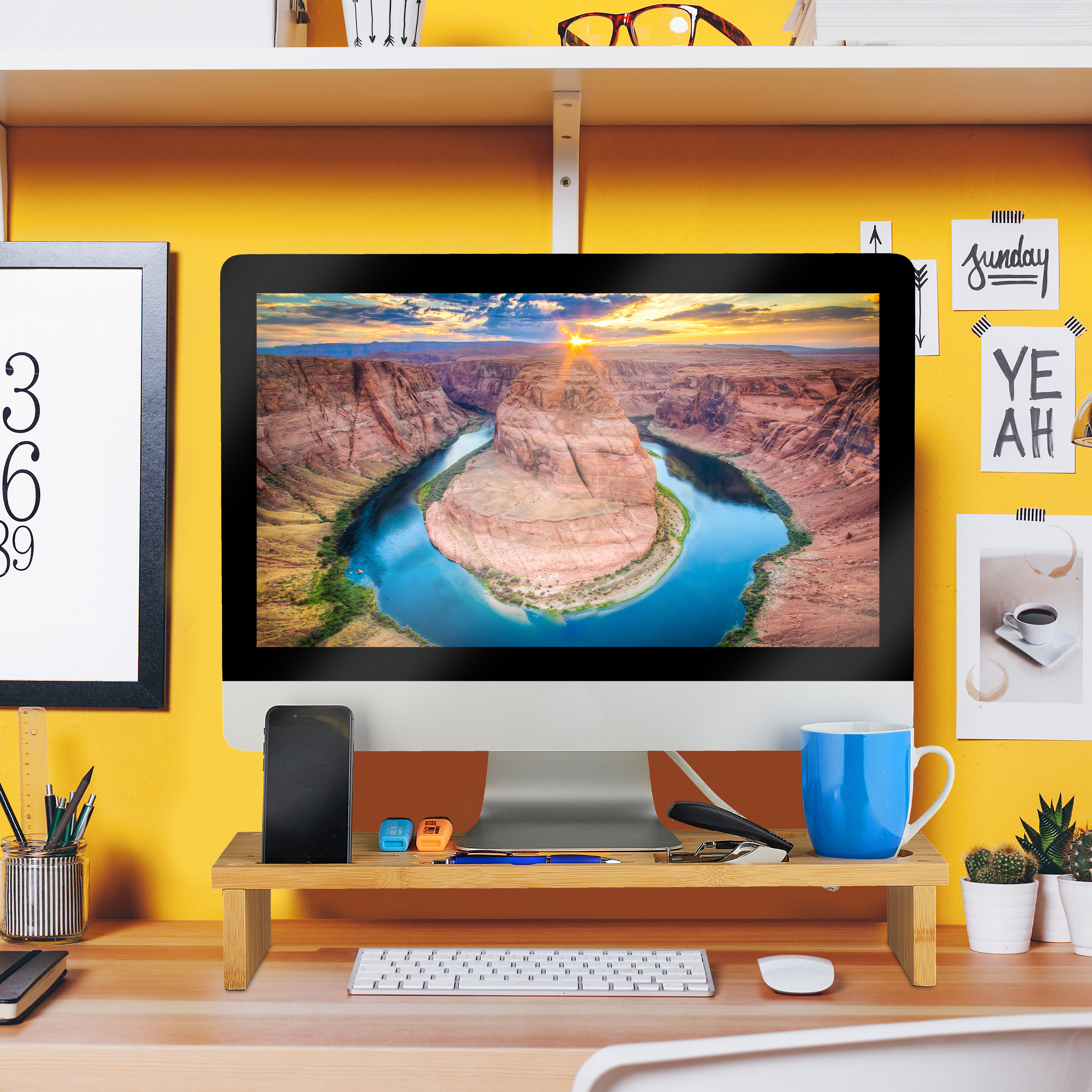 Monitorstnder Bambus kaufen | home24