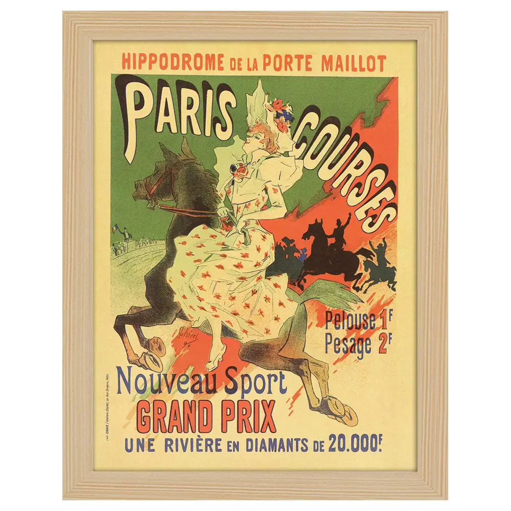 Bilderrahmen Paris Poster Courses