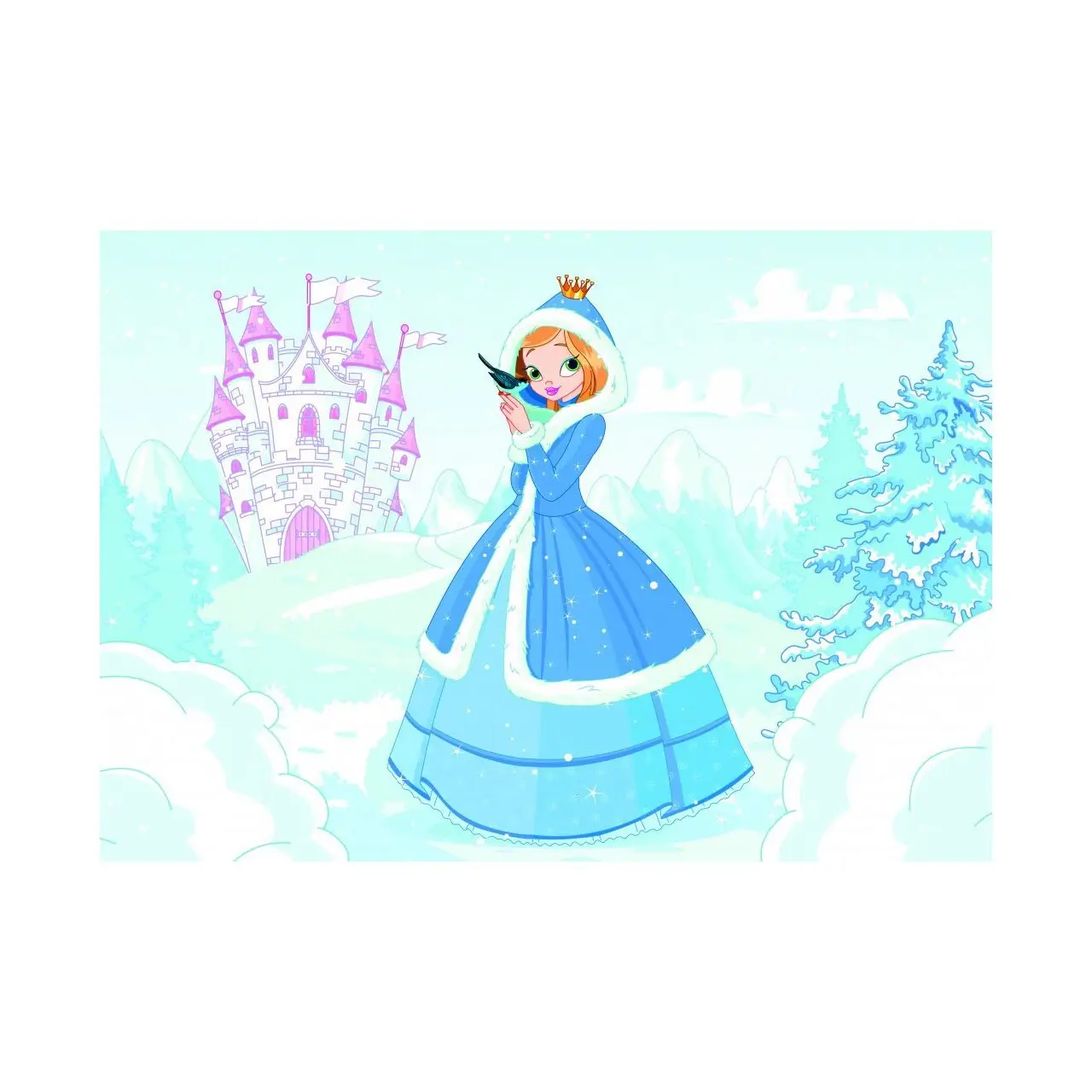 Puzzle Schnee 48 Prinzessin Teile im