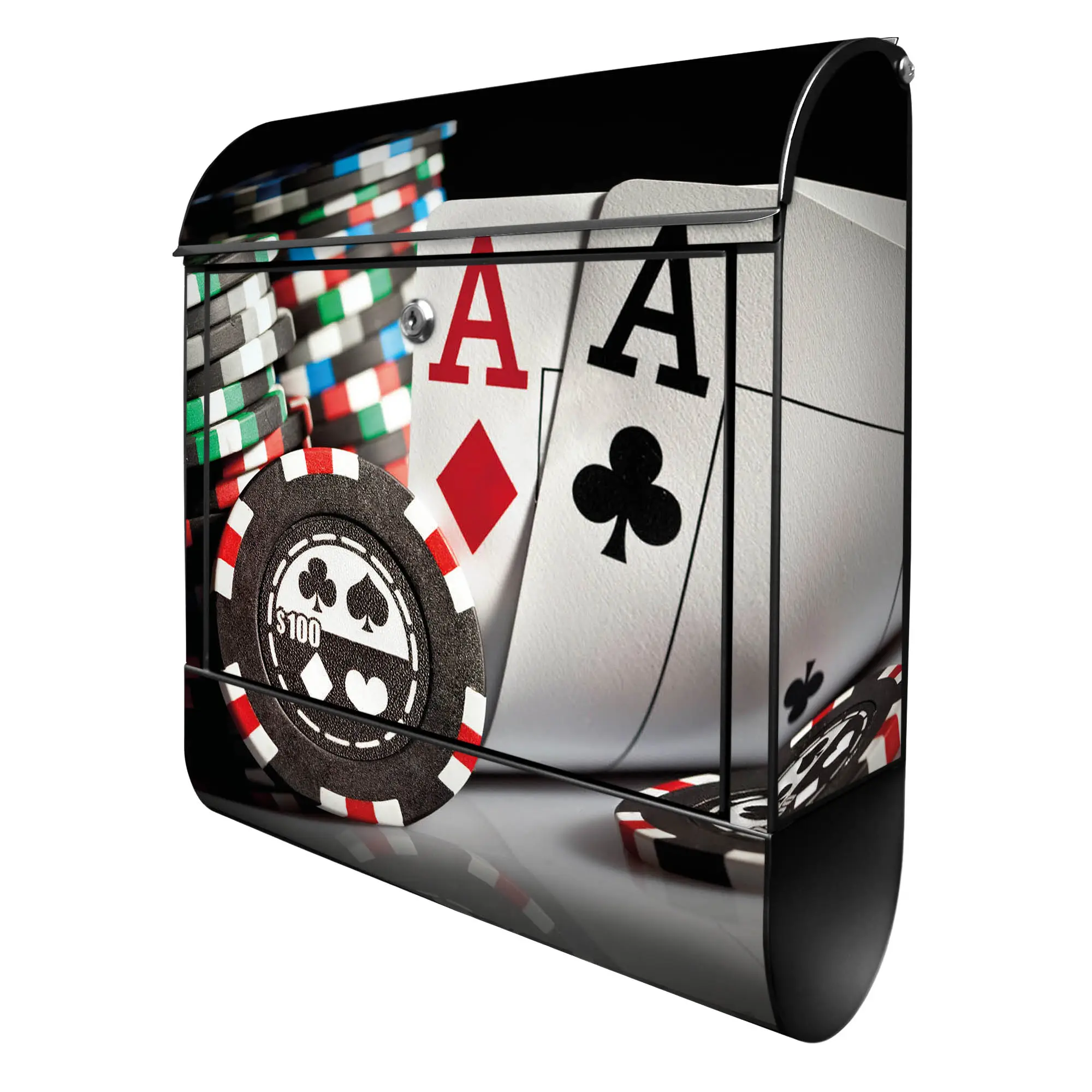 Briefkasten Stahl Poker