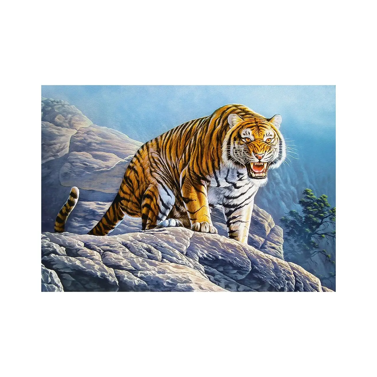 Puzzle Tiger on the Rocks 500 Teile