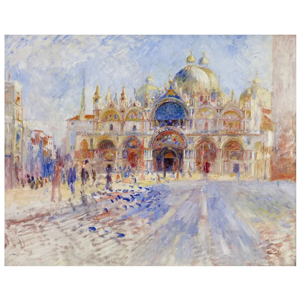 Leinwandbild Markusplatz in Venedig
