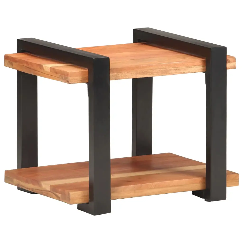 Industrieller Holz-Nachttisch