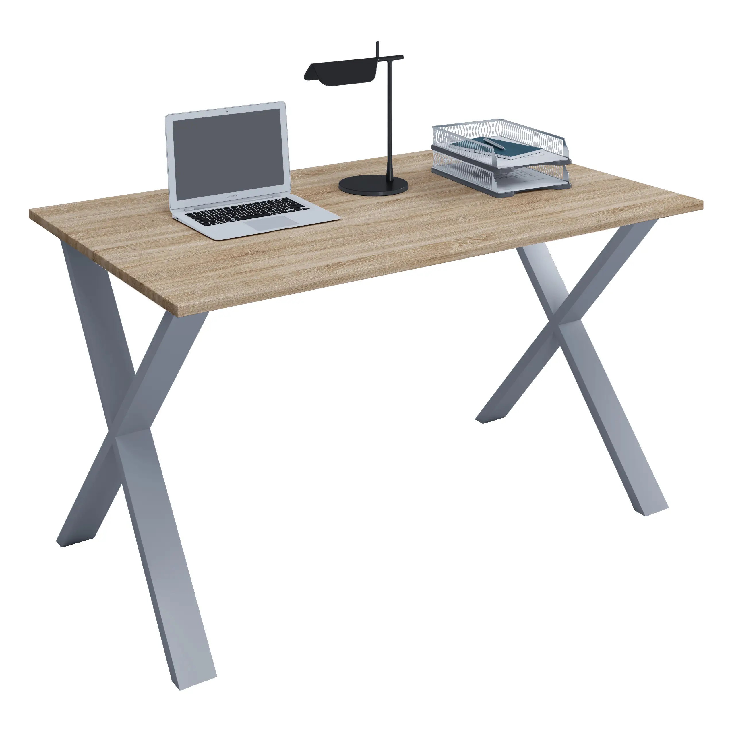 Schreibtisch Computertisch Lona X Silber | Schreibtische