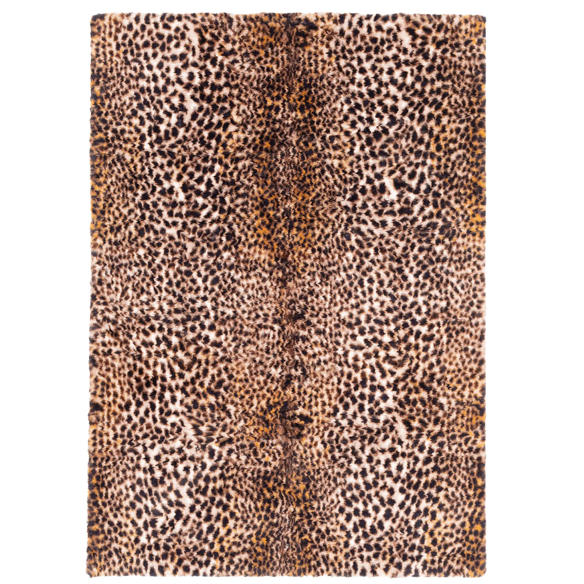 Fellteppich Pearl Leopard | Kurzflorteppiche