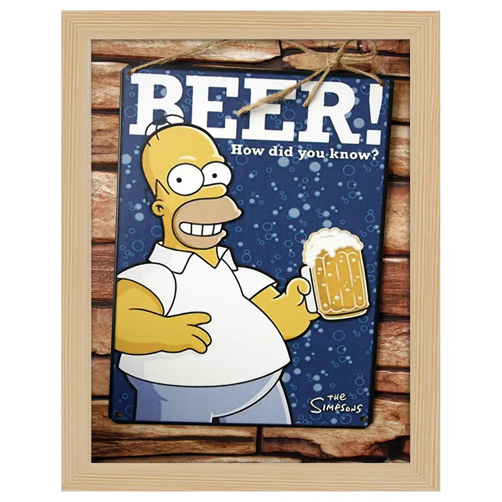 Bilderrahmen La Simpsons Dei Birra