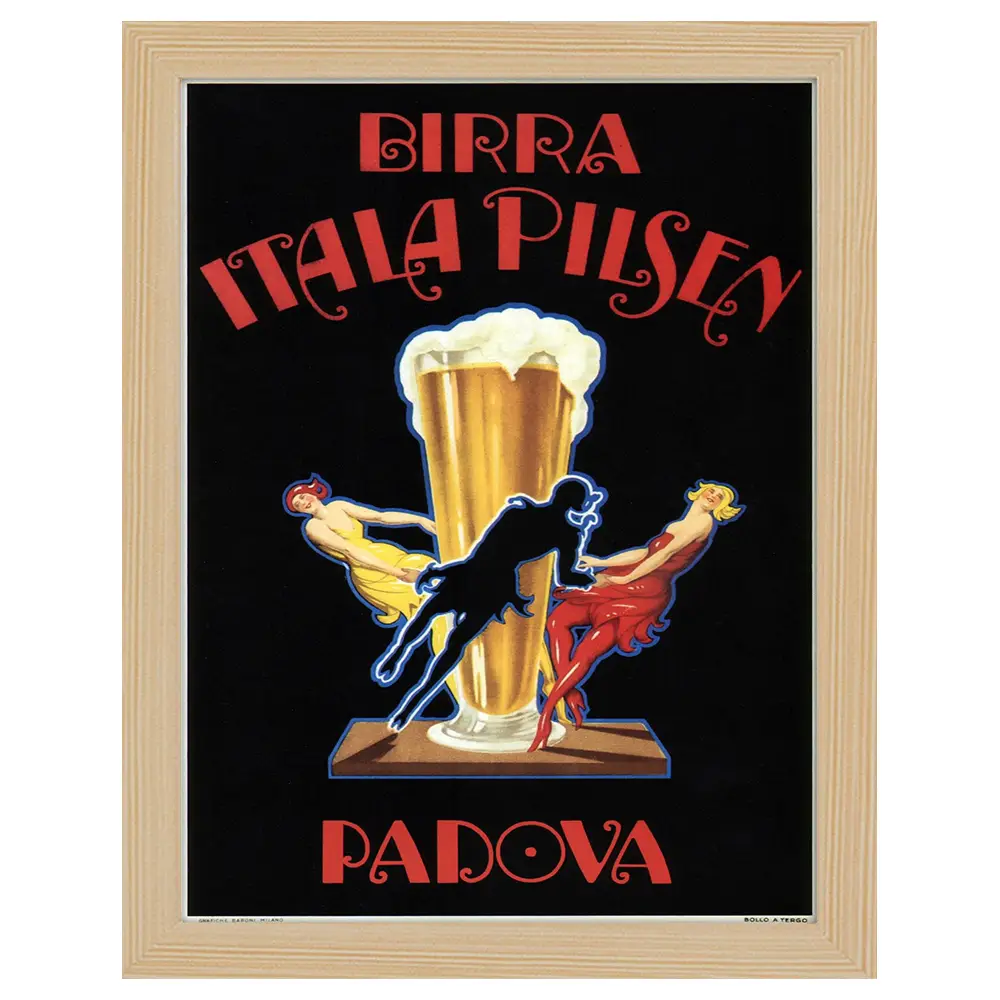 Bilderrahmen Poster Itala Pilsen Birra