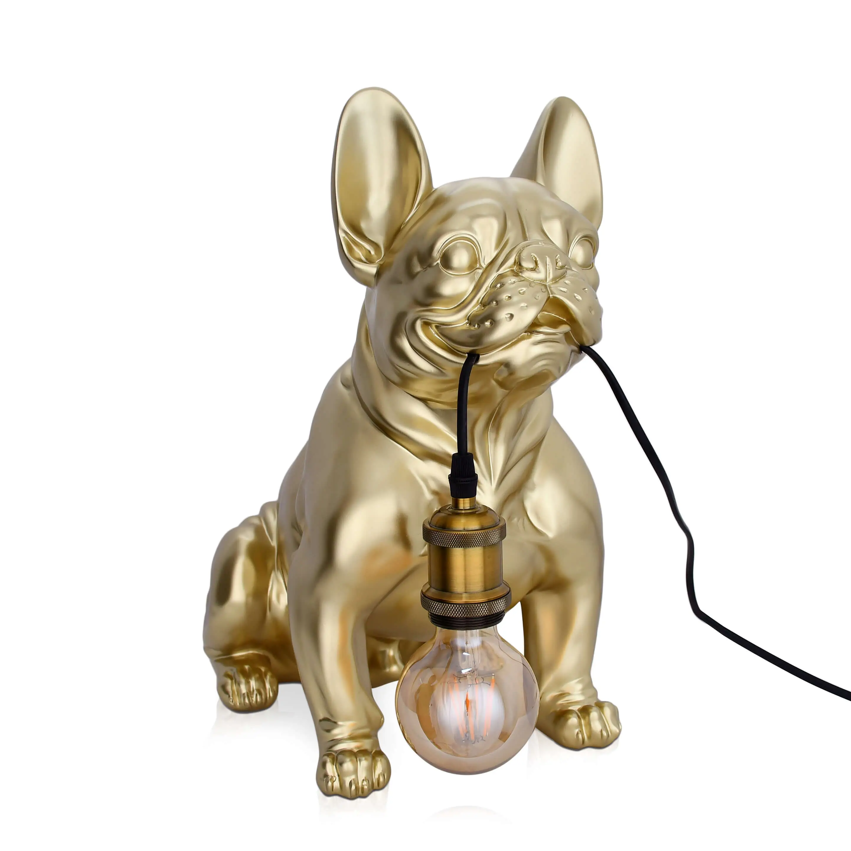 franz枚sische Sitzende Lampe Bulldogge