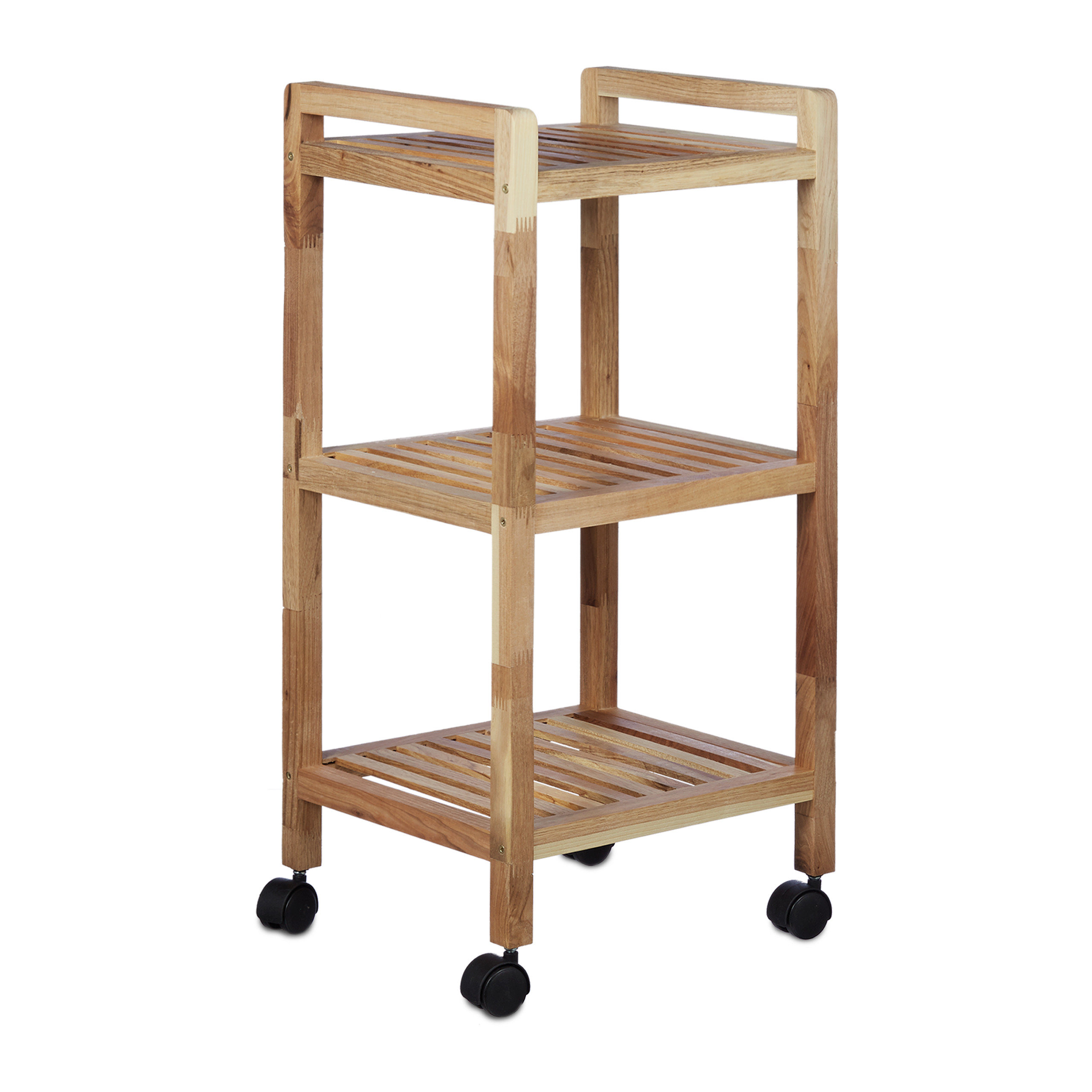 Badregal mit Rollen Holz kaufen