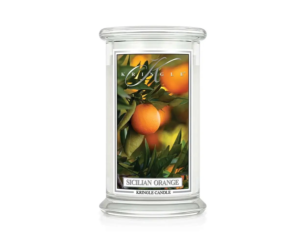Orange Classic Sicilian Candle Gro脽e
