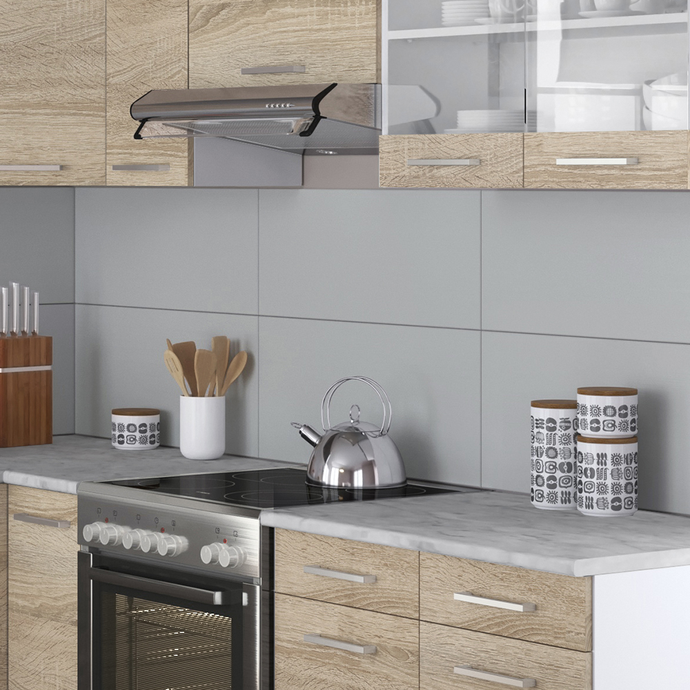 Cuisine D'angle Rick 270 Cm – Anthracite Et Chêne – Moderne – Vicco – Neuve
