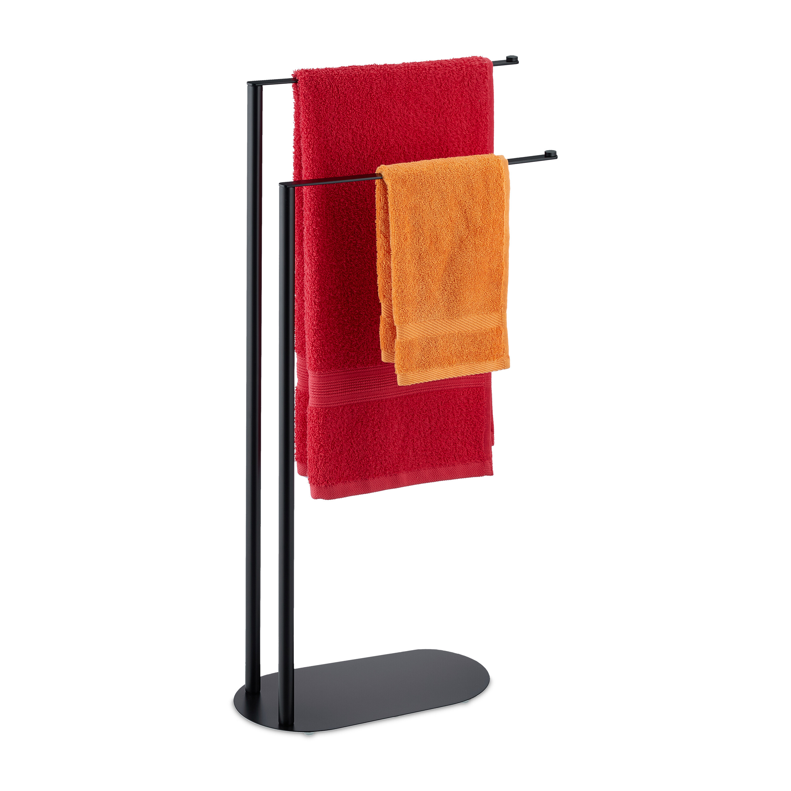Hausleben Bambus Handtuchhalter Freistehend  3 Stangen Organizer 422477  Cm Fr Badetcher