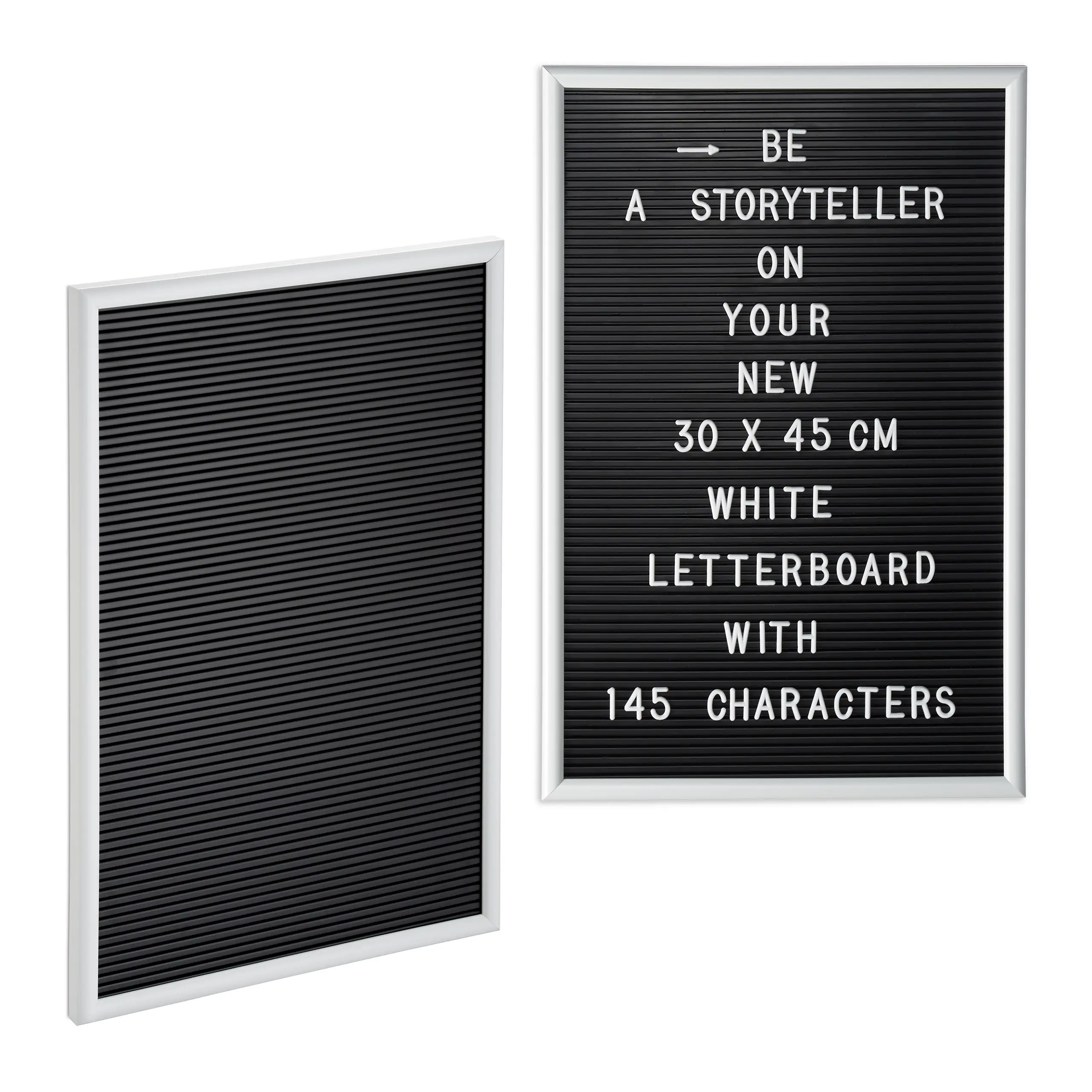 2 x Letterboard 30 x 45 cm wei脽