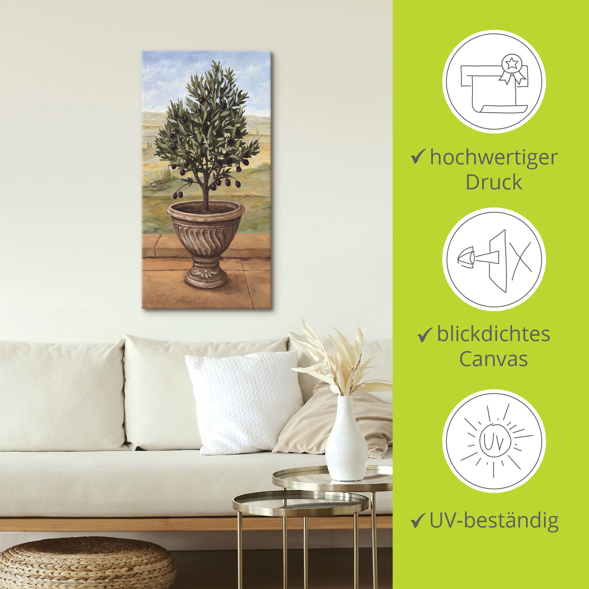Leinwandbild Olivenbaum kaufen | home24