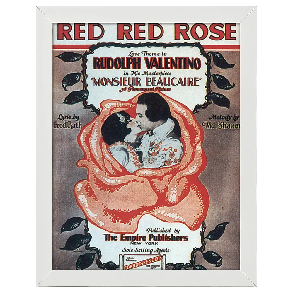 Bilderrahmen Rose Red Poster Red