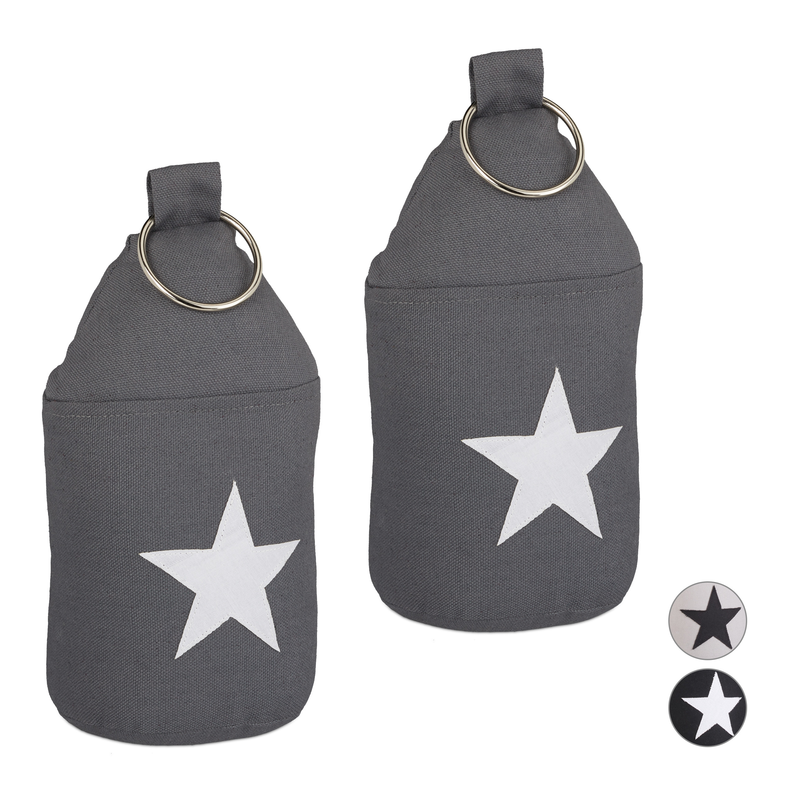 Butoir De Porte En Tissu Chien Blanc Cm35x5h26